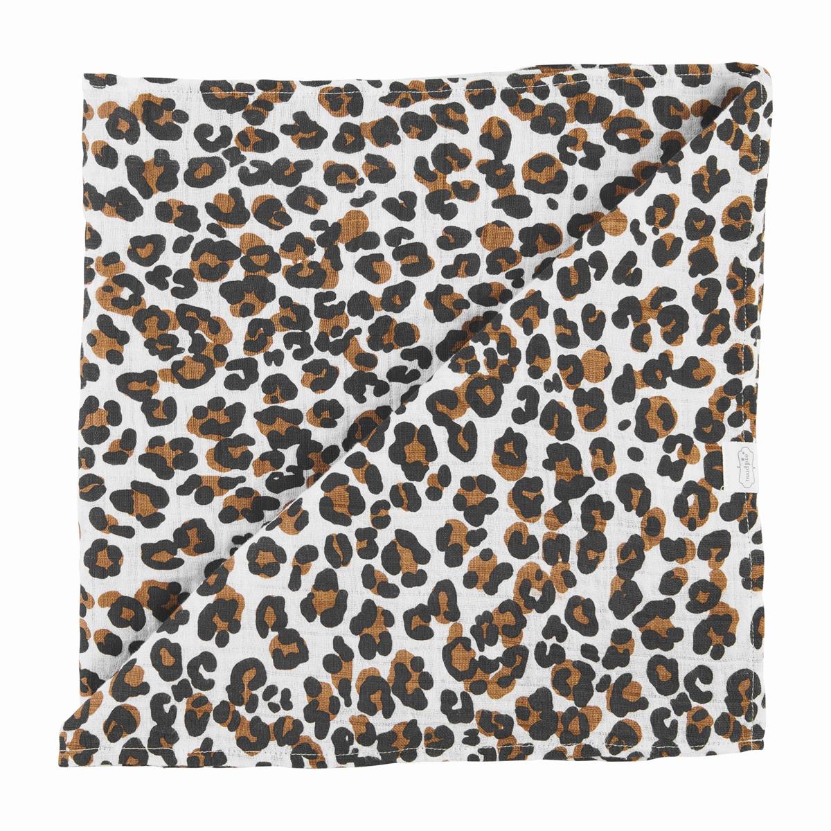 [Mud Pie] Leopard Swaddle Blanket