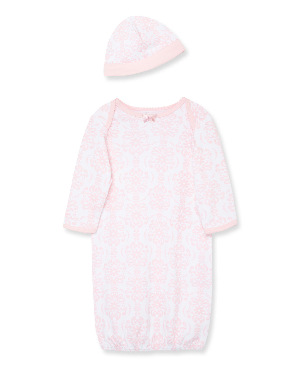 Little Me Baby Girl Gown with Hat