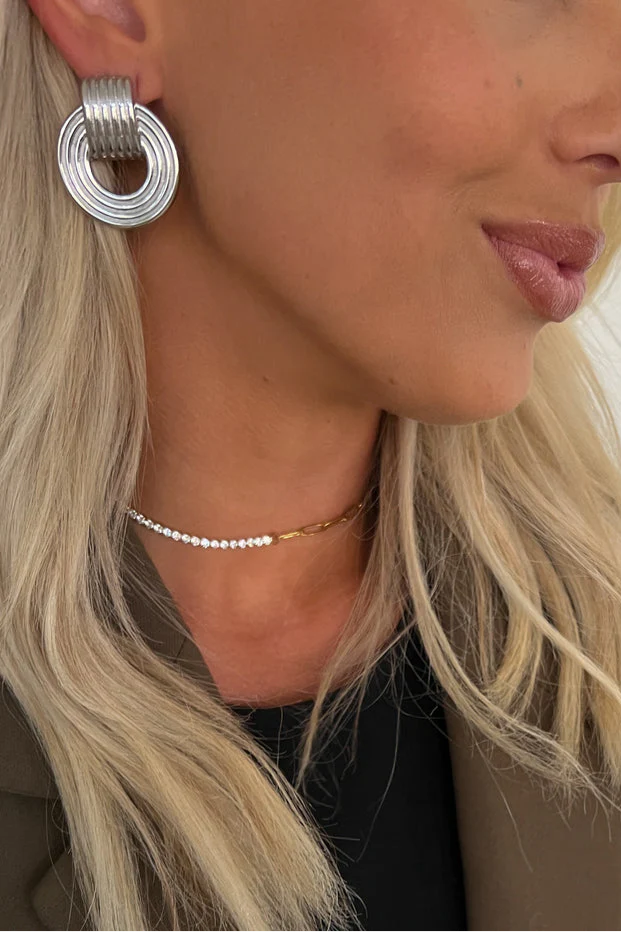 Mia Earrings- Silver