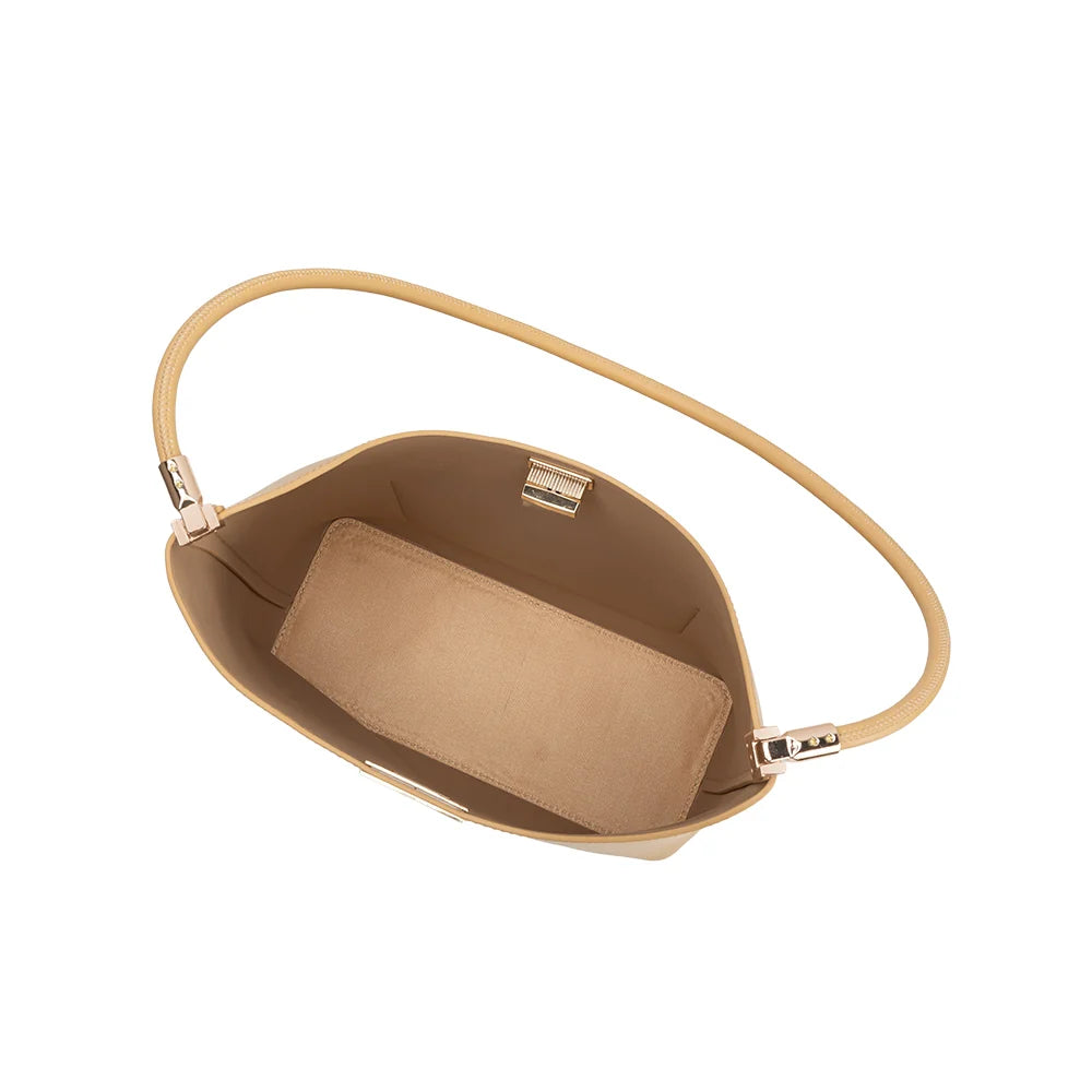 Billie Vegan Leather Tote Bag-Wheat