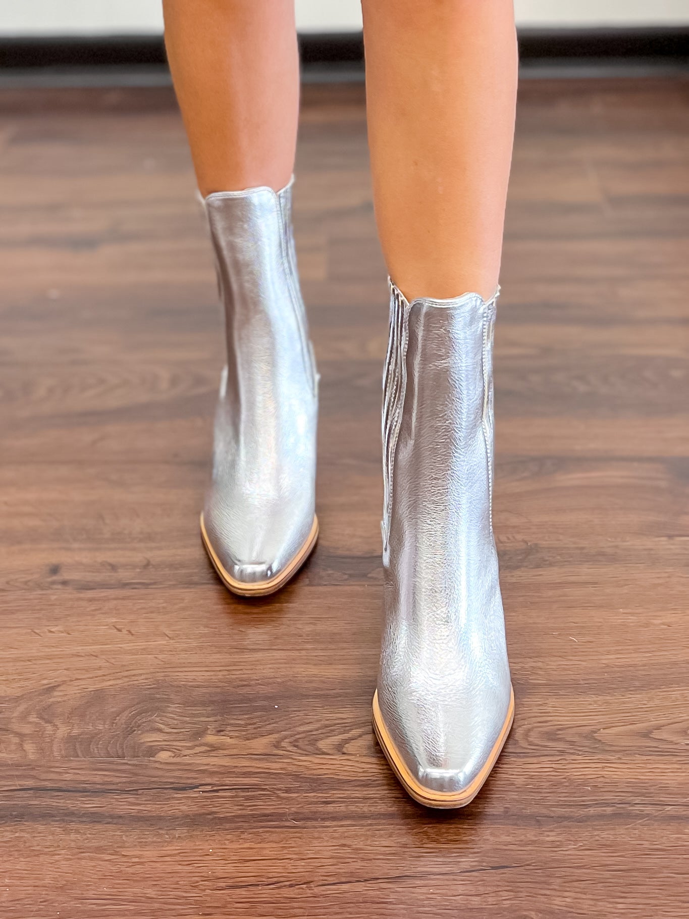 [Chinese Laundry] Cali Metallic Boot-Silver