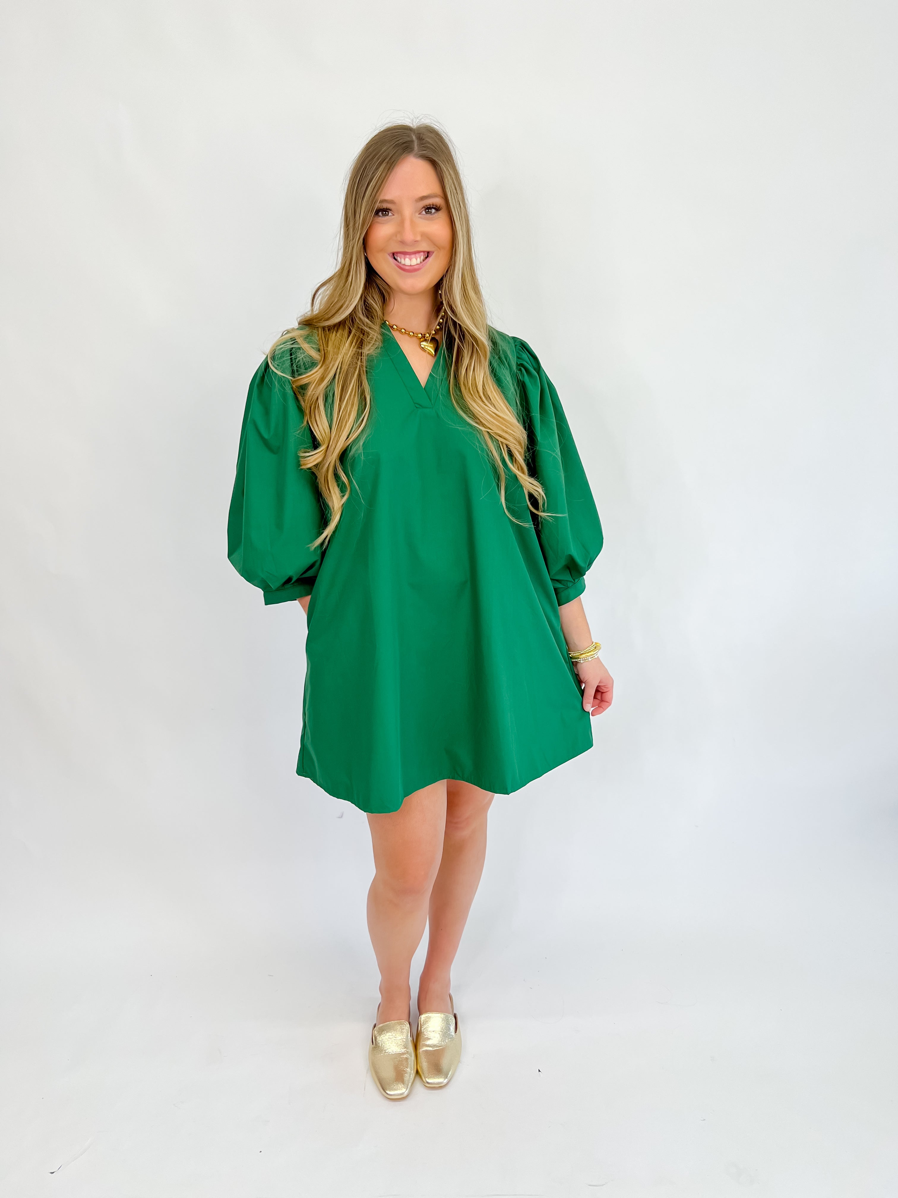 [Entro] Bring Me Along Mini Dress-Green