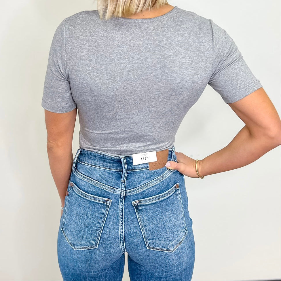 Simply You Bodysuit - Heather Grey