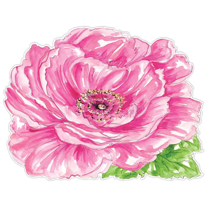 Pink Garden Party Flower Posh Die-Cut Placemats