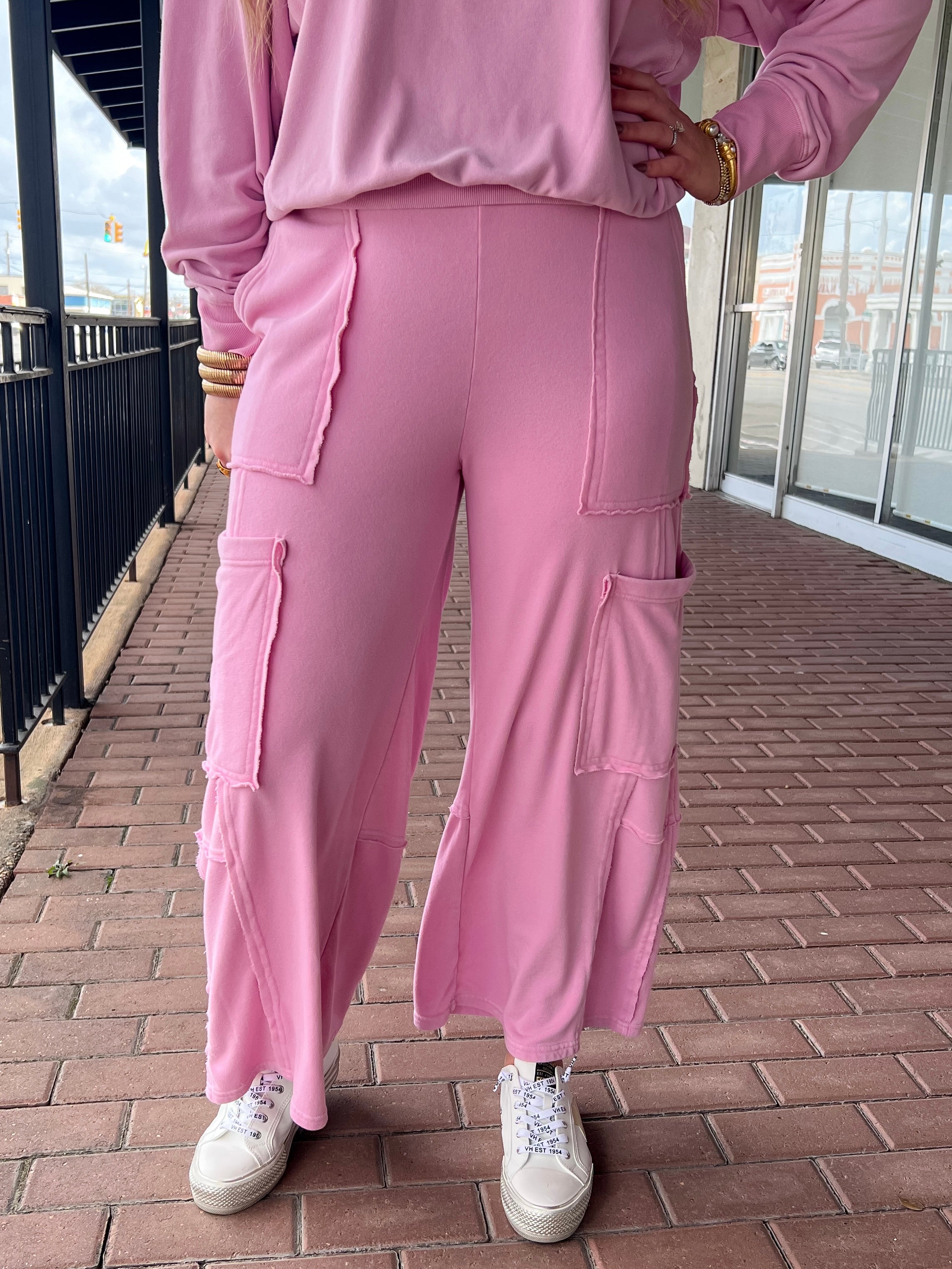 Versatile Utility Pants - Rose Pink