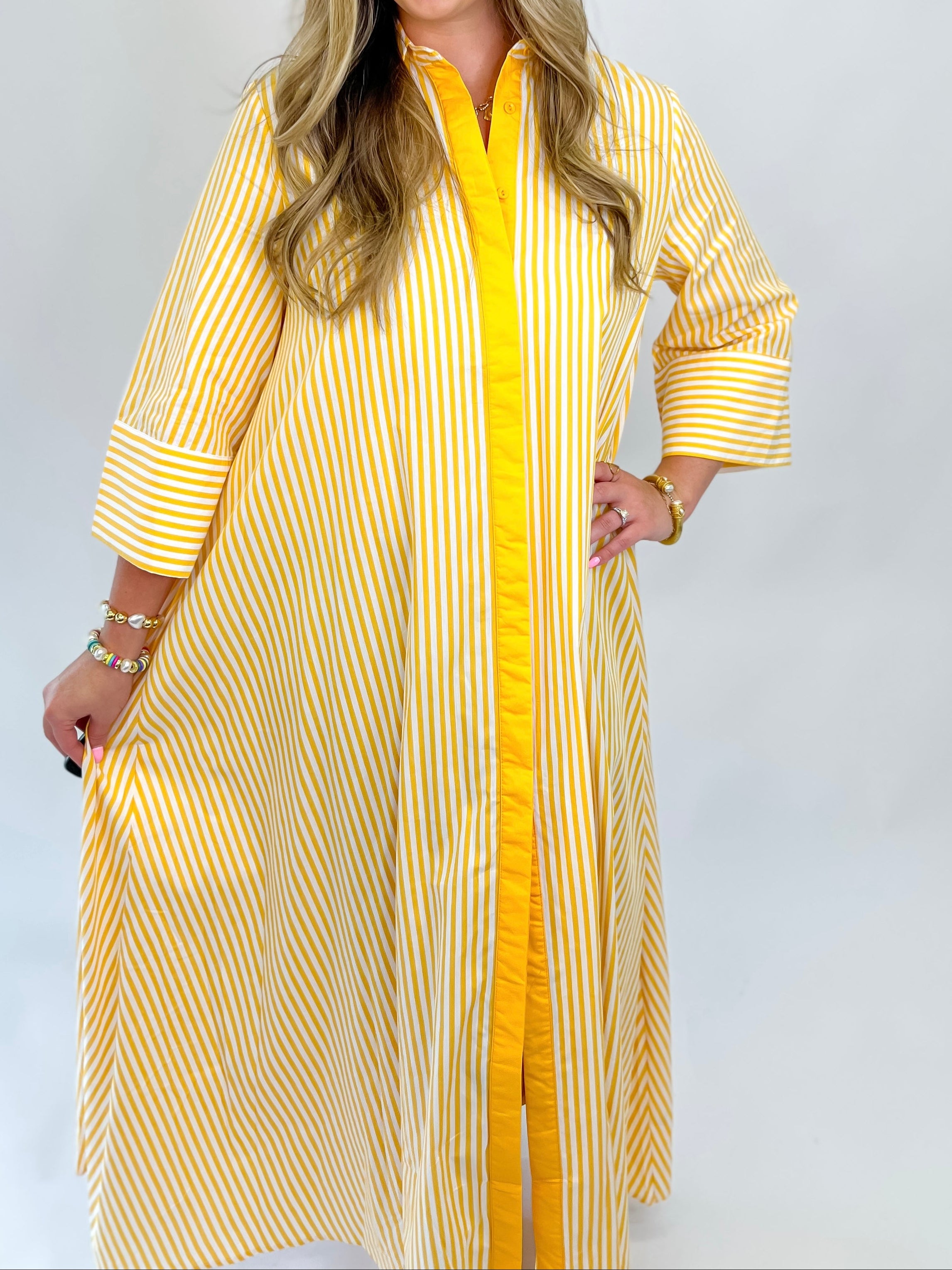 Brunch In Capri Maxi Dress - Yellow