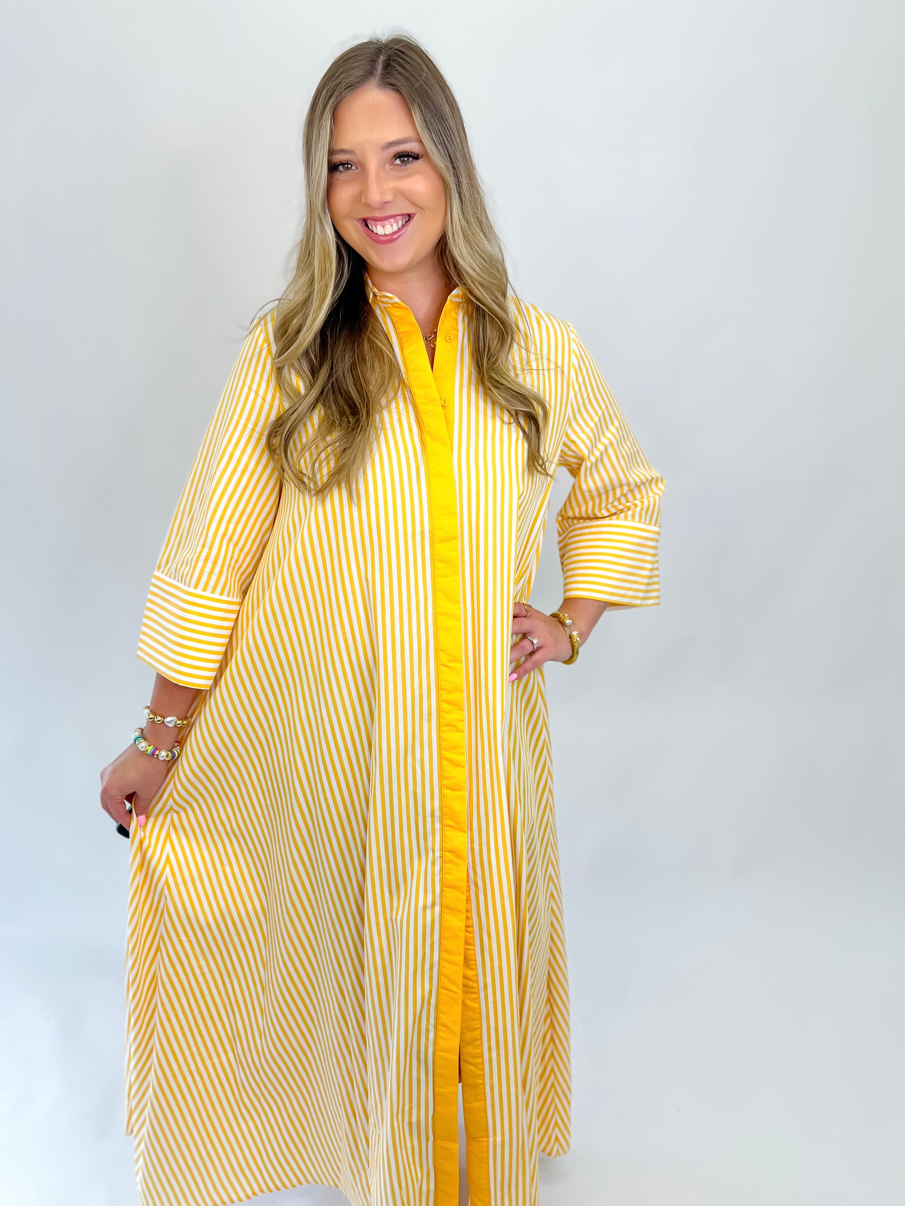 Brunch In Capri Maxi Dress - Yellow