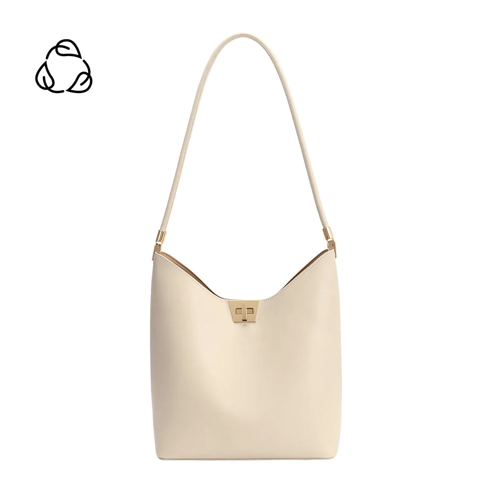 Billie Vegan Leather Tote Bag-Bone