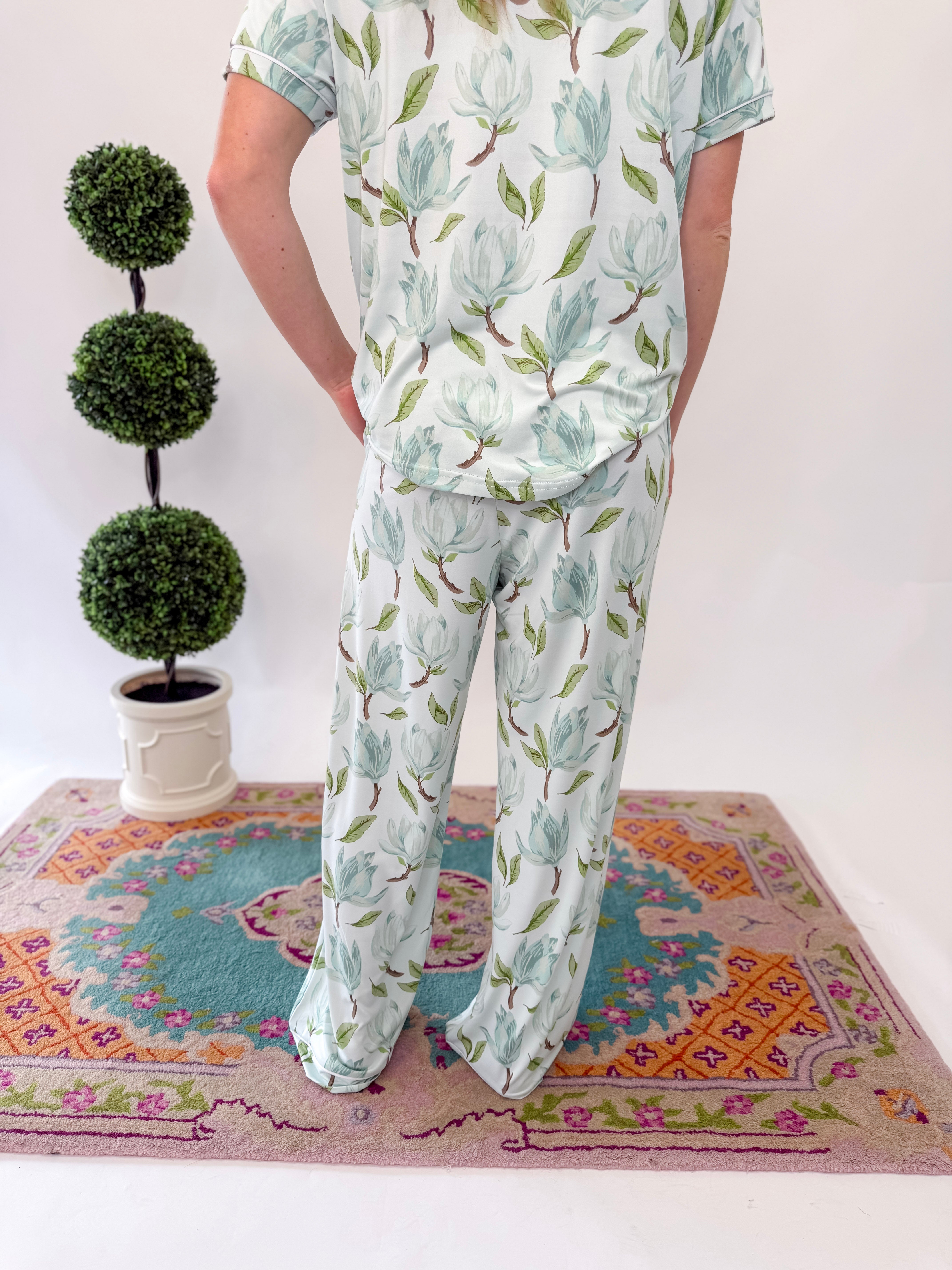 Audrey Sleep Pants - Aqua