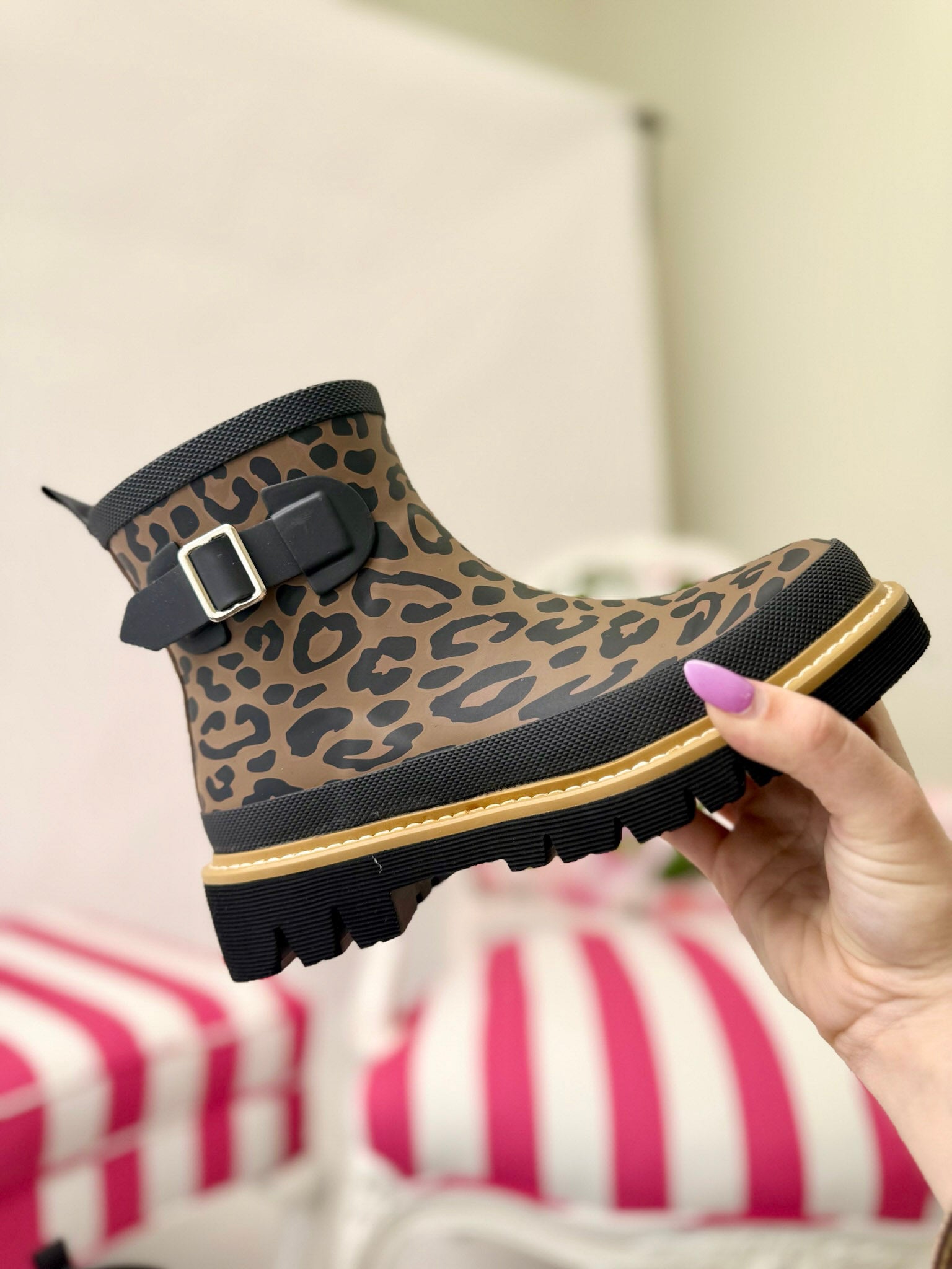 Corky's Leopard Rubber Boot - Drip