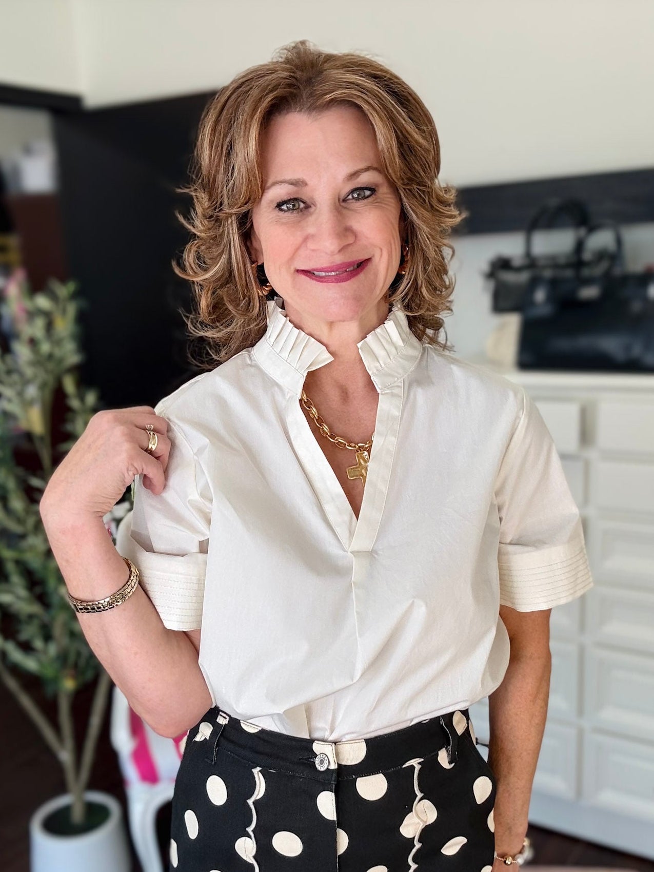 Classic Style Top - Ecru