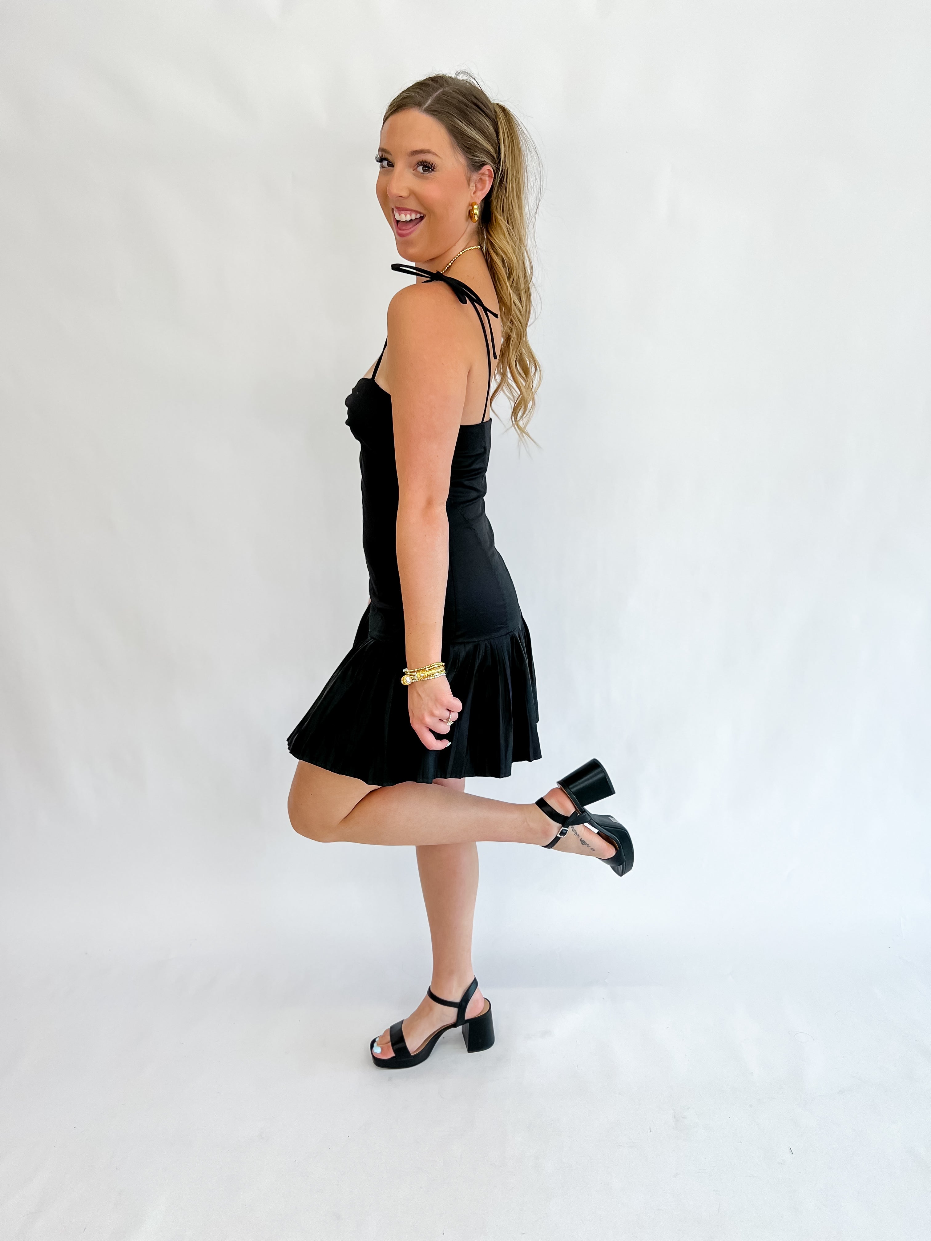 Sassy Sleek Black Dress