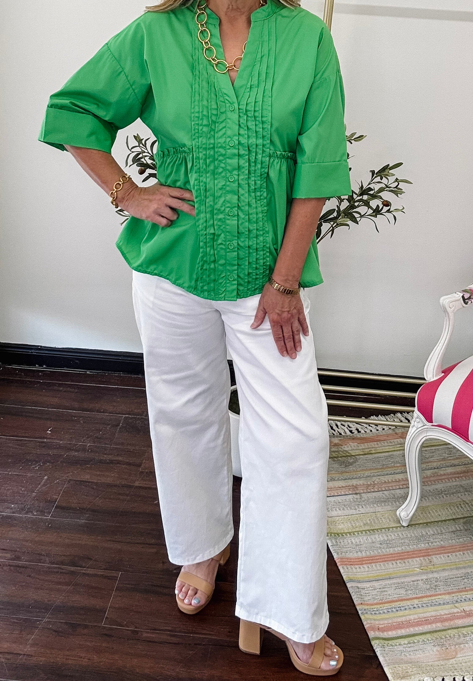 Splendid Summer Green Top