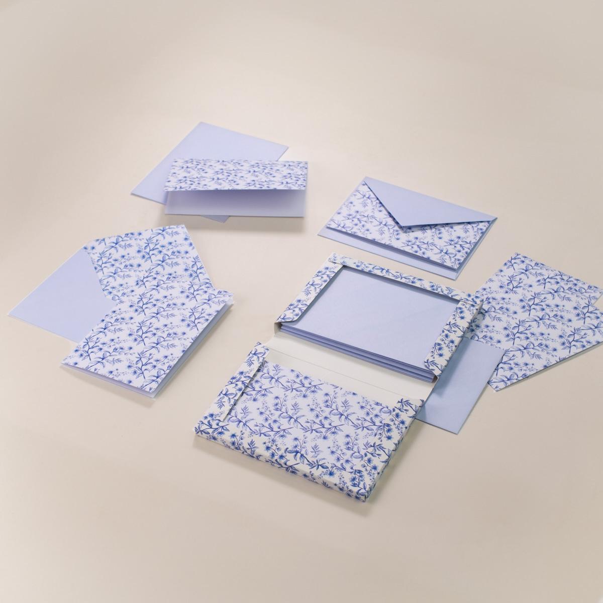 Aldridge Garden Stationery Set - Blue/White