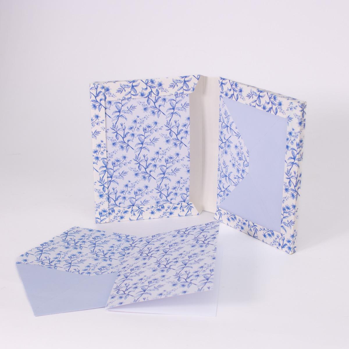 Aldridge Garden Stationery Set - Blue/White