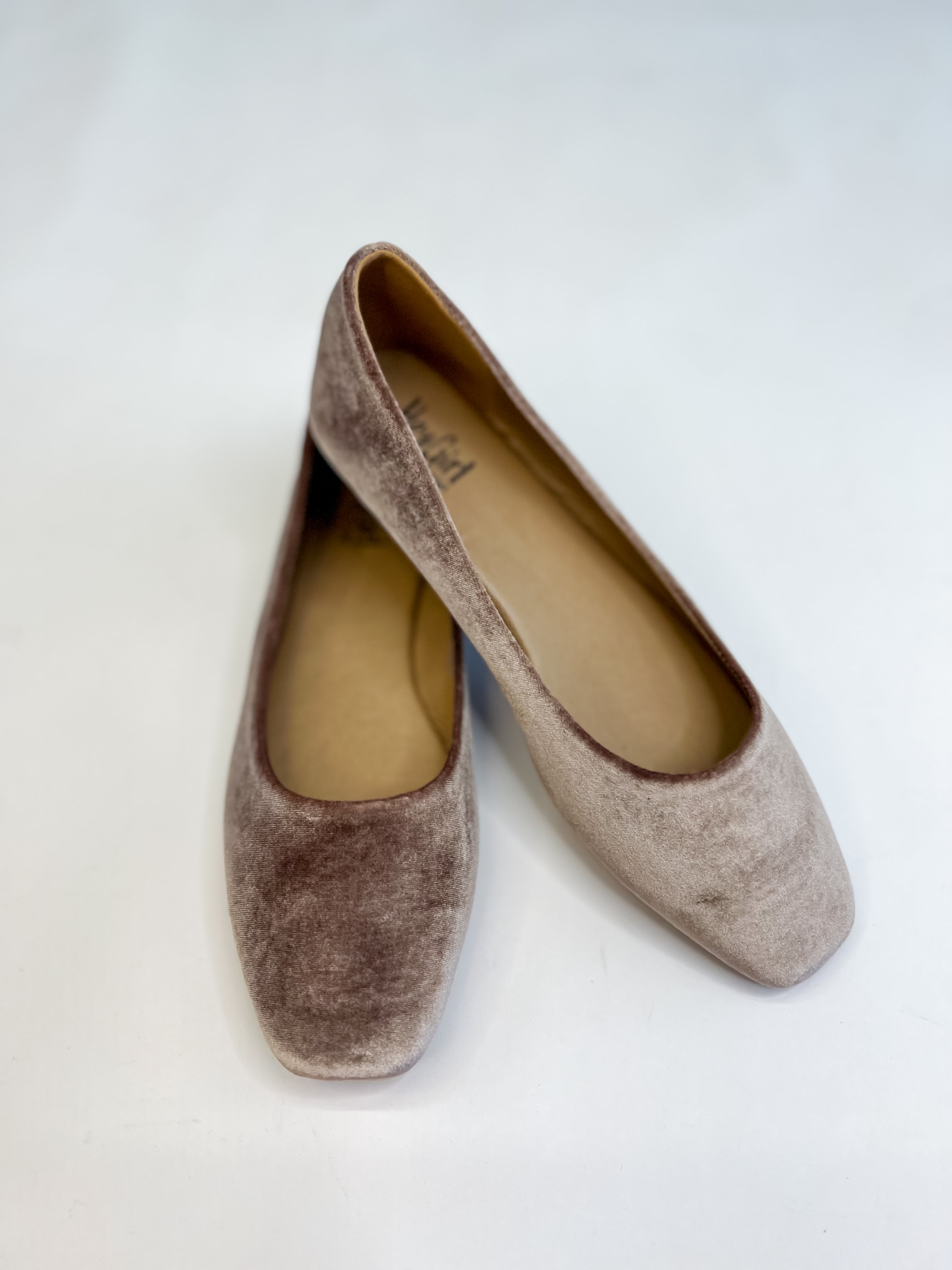 [Corky's] Over It Flat - Taupe Velvet