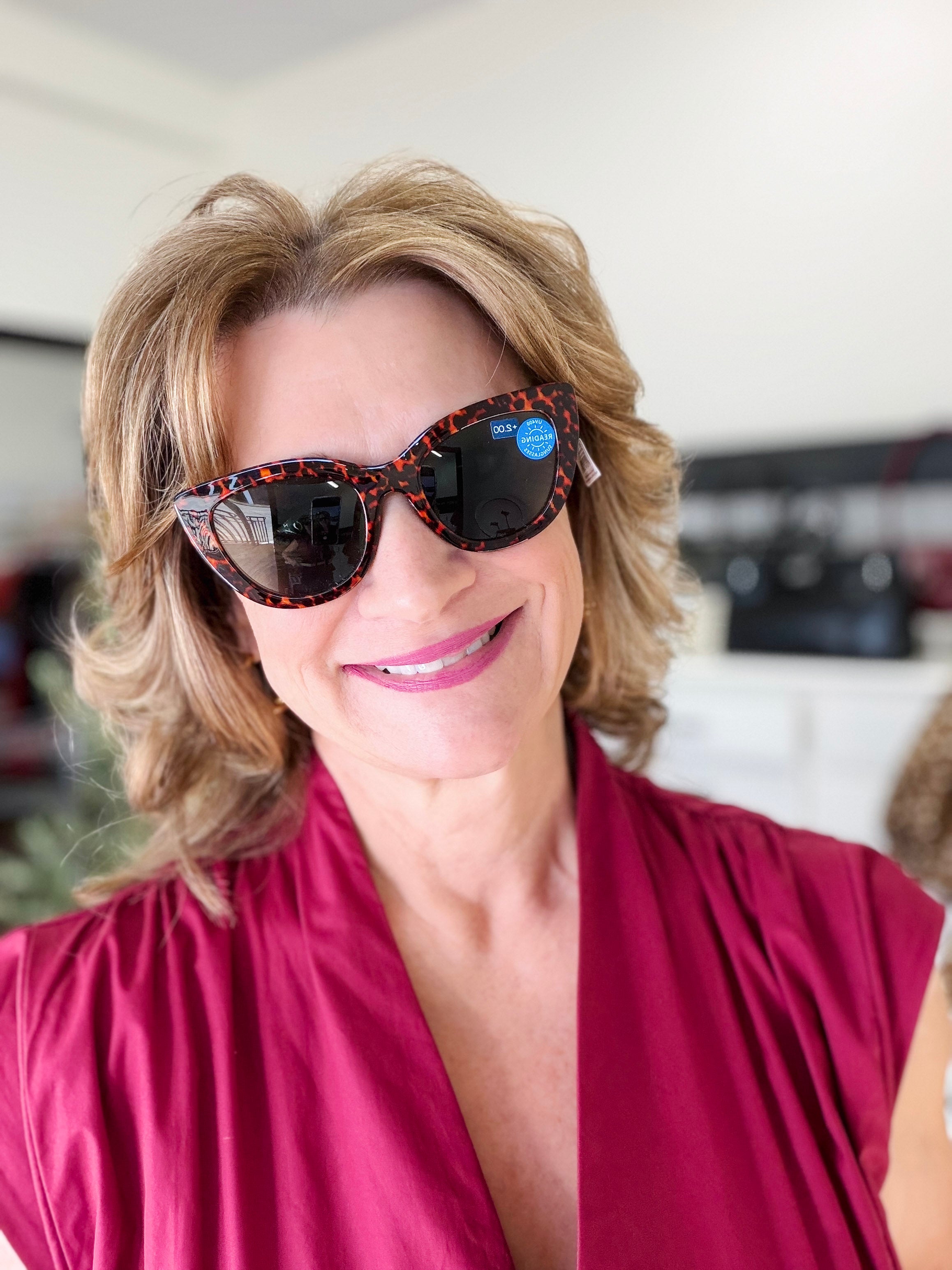 Capri Reading Sunglasses- Leopard Tortoise