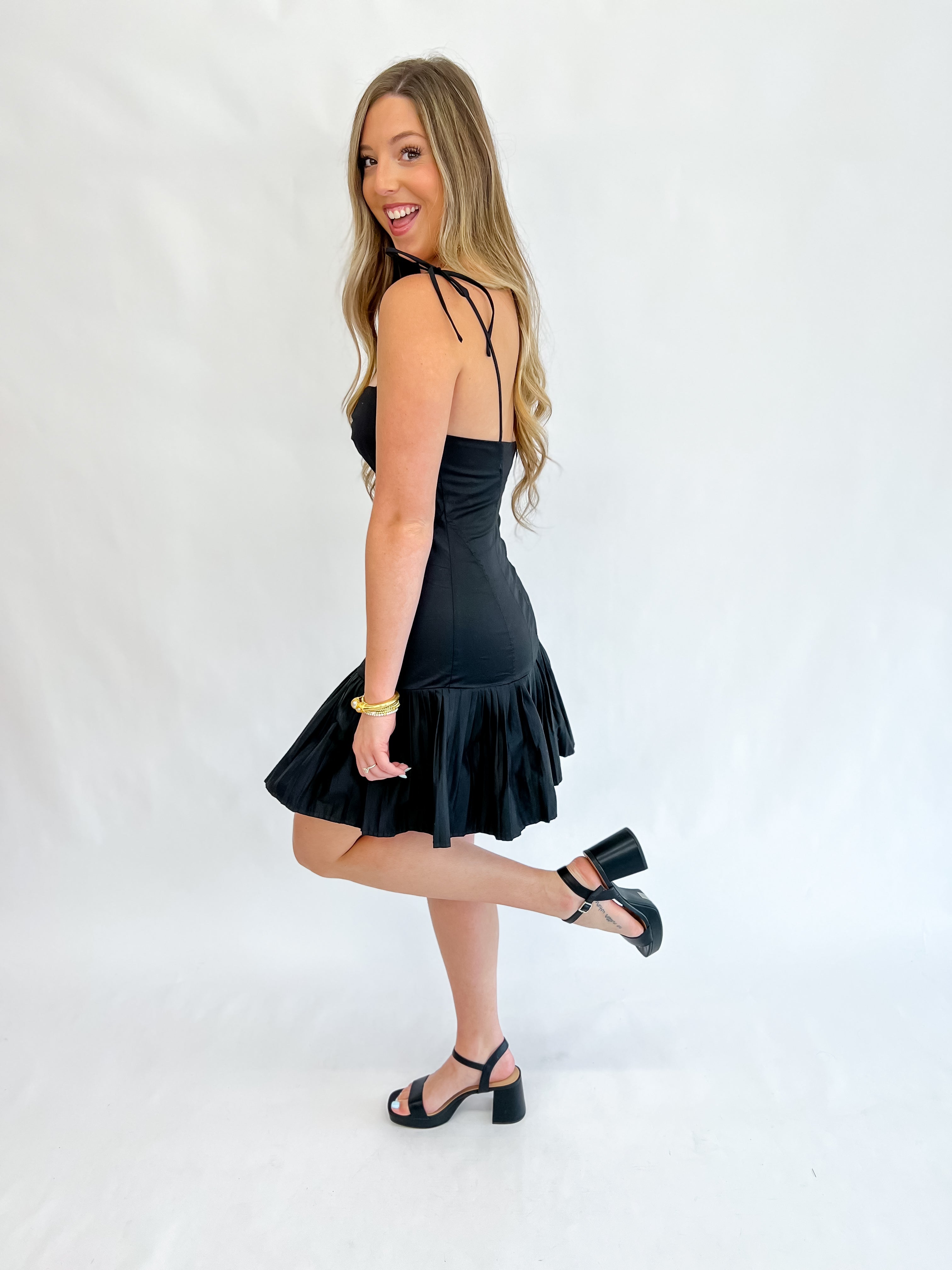 Sassy Sleek Black Dress