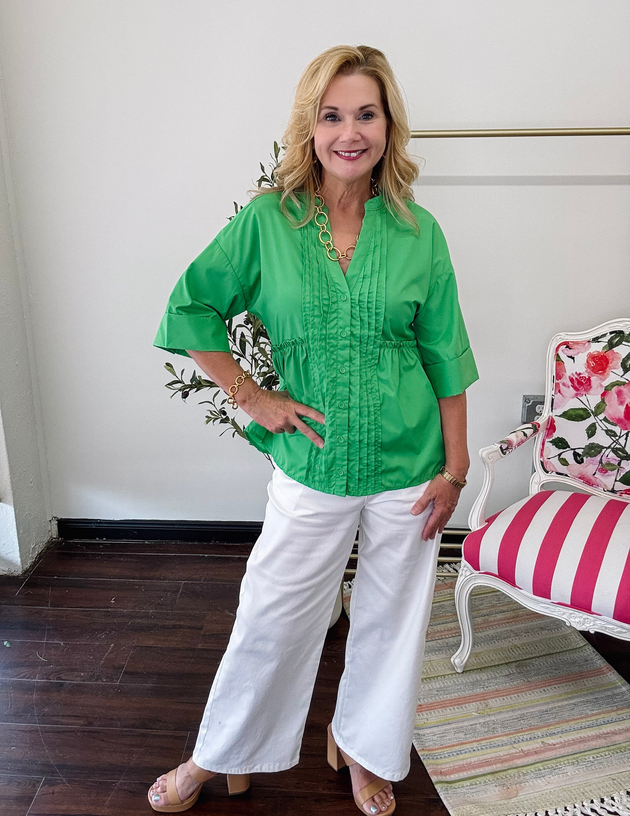 Splendid Summer Green Top