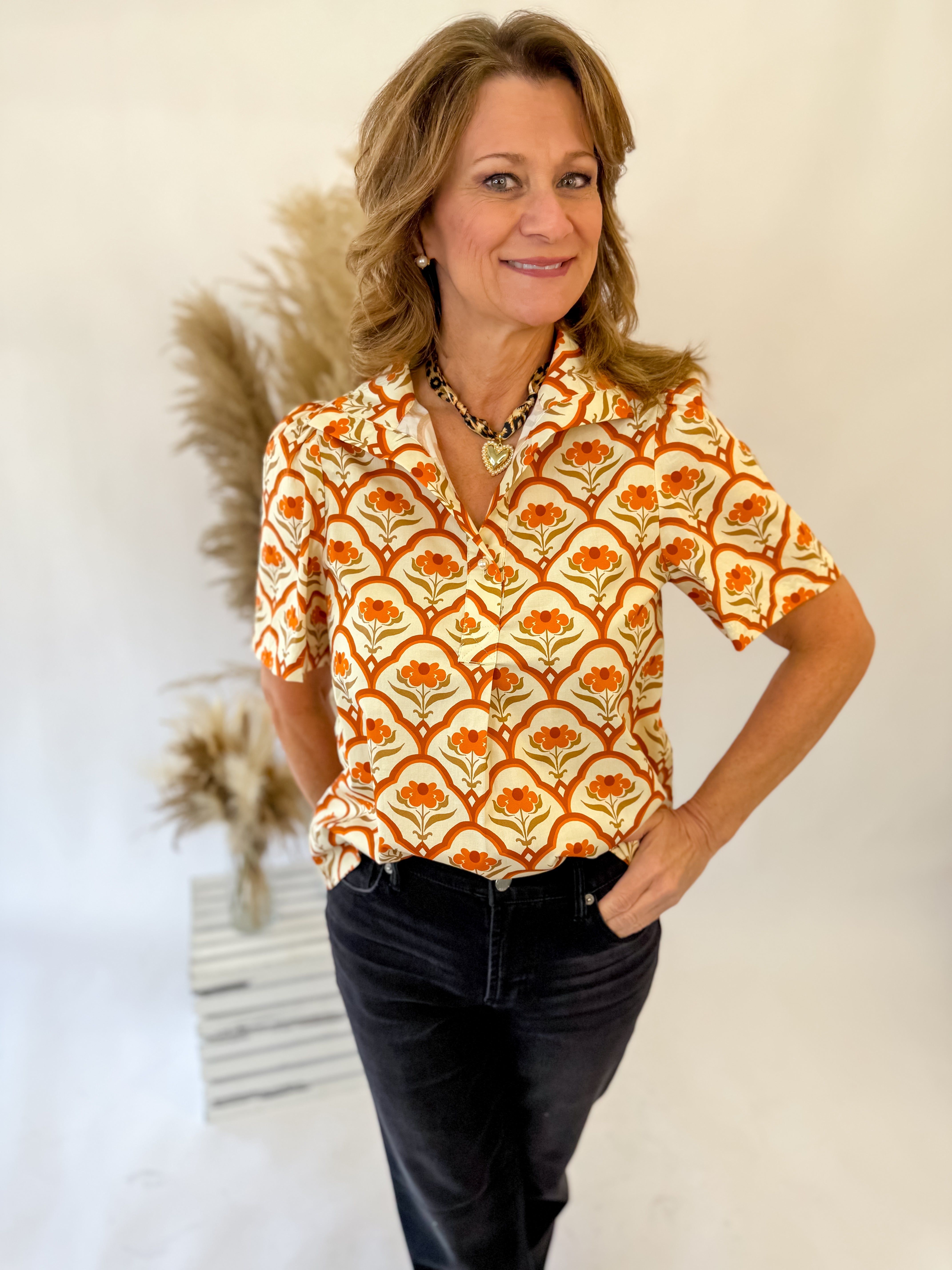 Sun-Kissed Petals Blouse