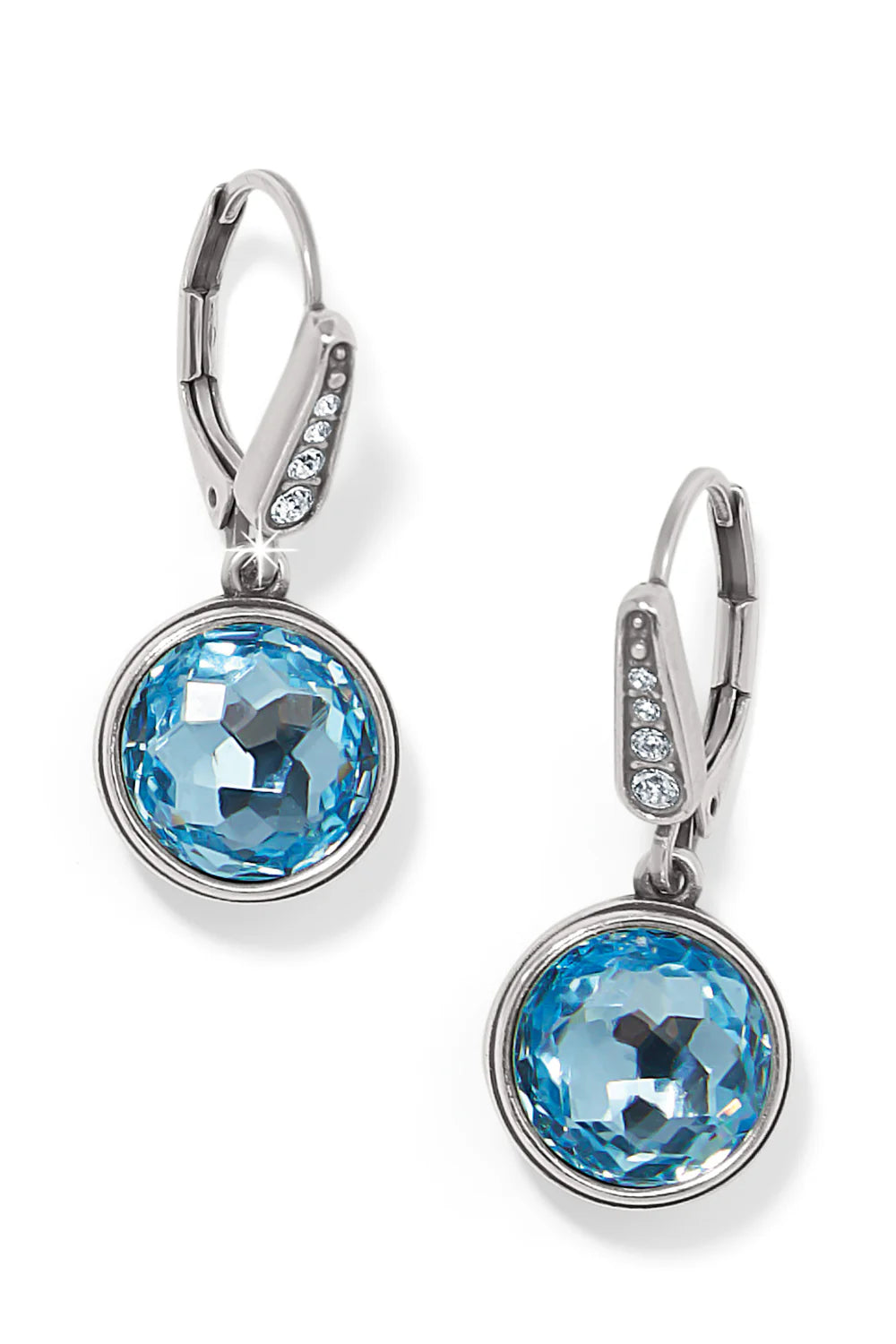 [Brighton] Meridian Aurora Leverback Earrings-Aqua