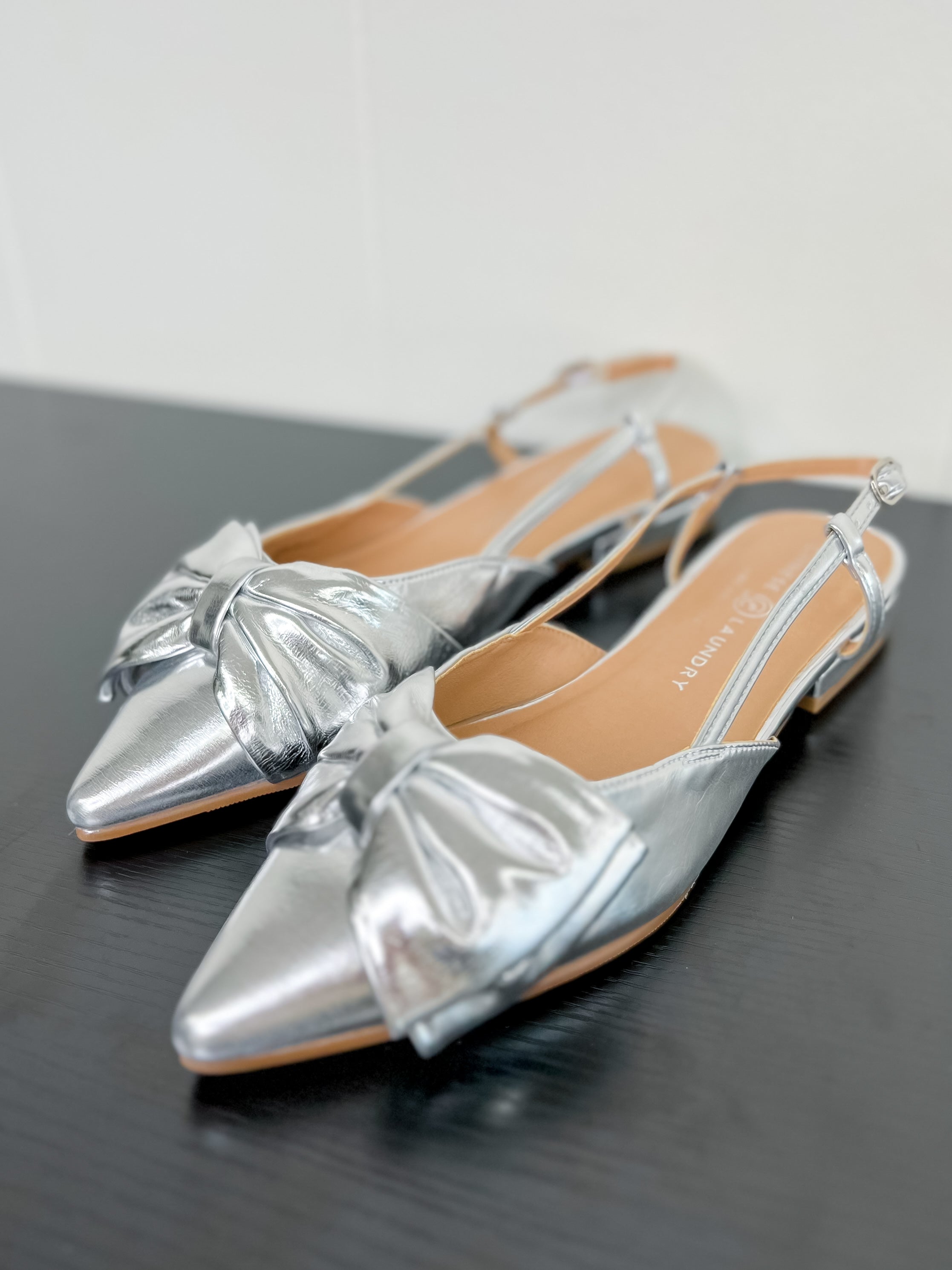 [Chinese Laundry] Harmony Metal Flats-Silver