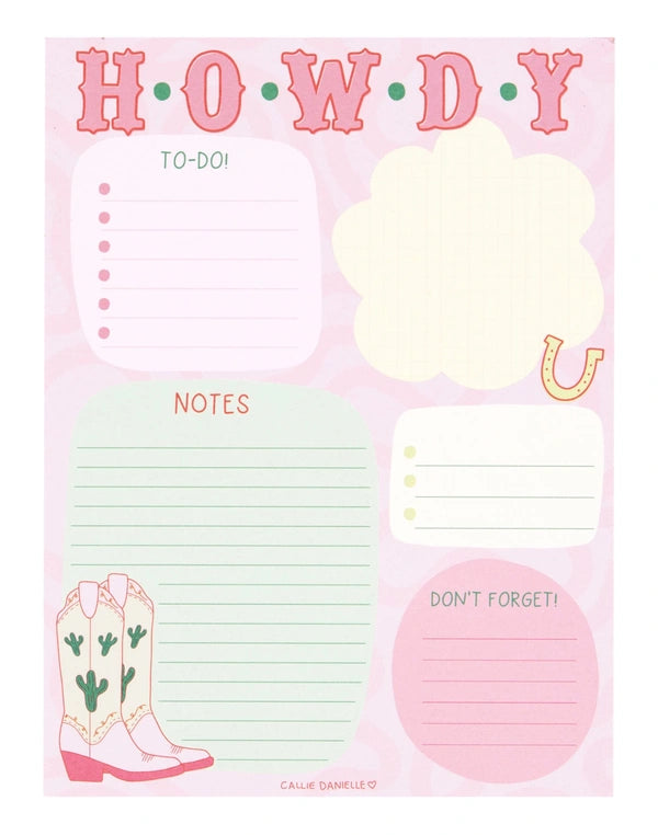 Howdy Daily 6x8" Notepad