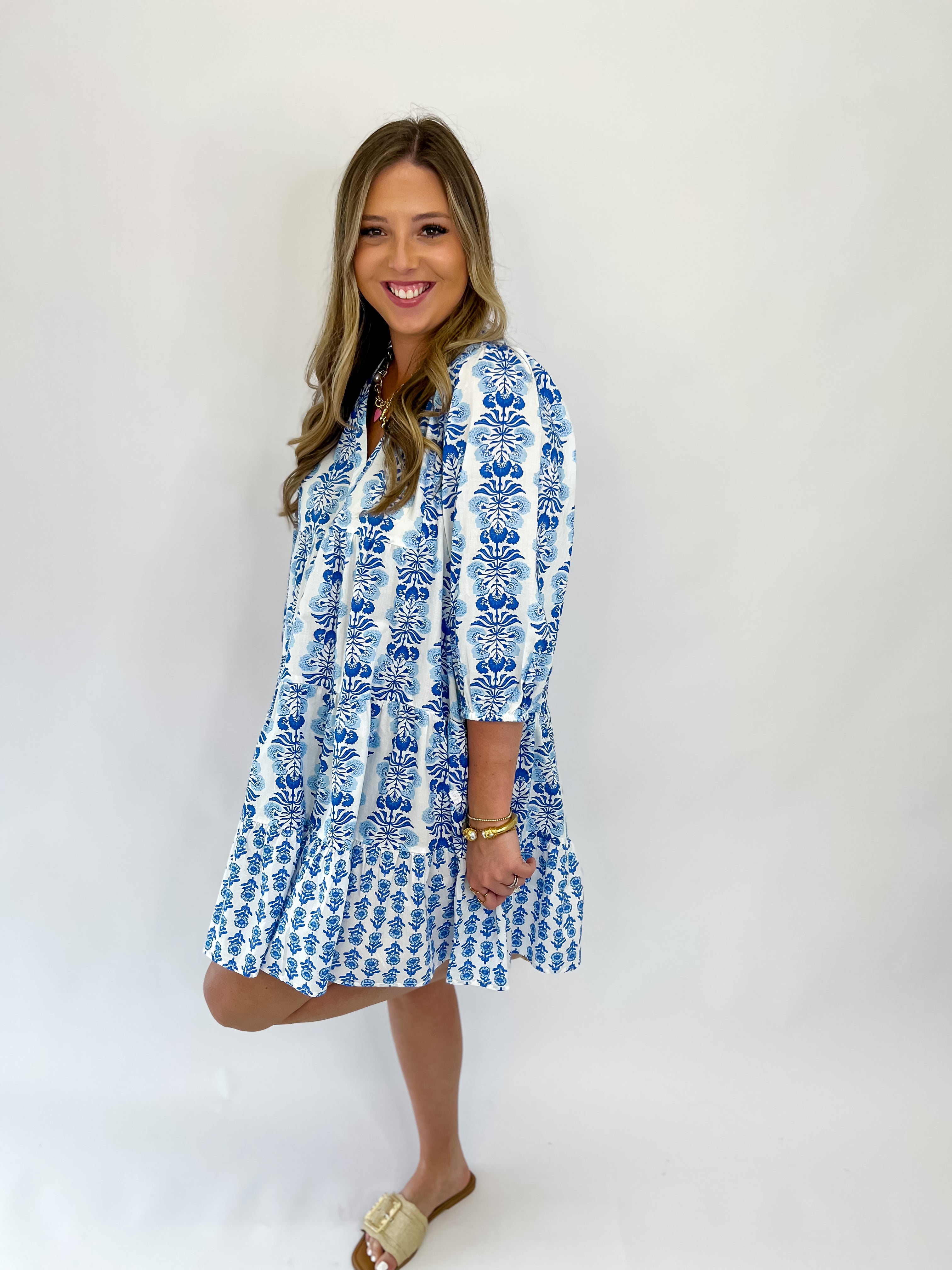 Pace Tunic Dress - Blue