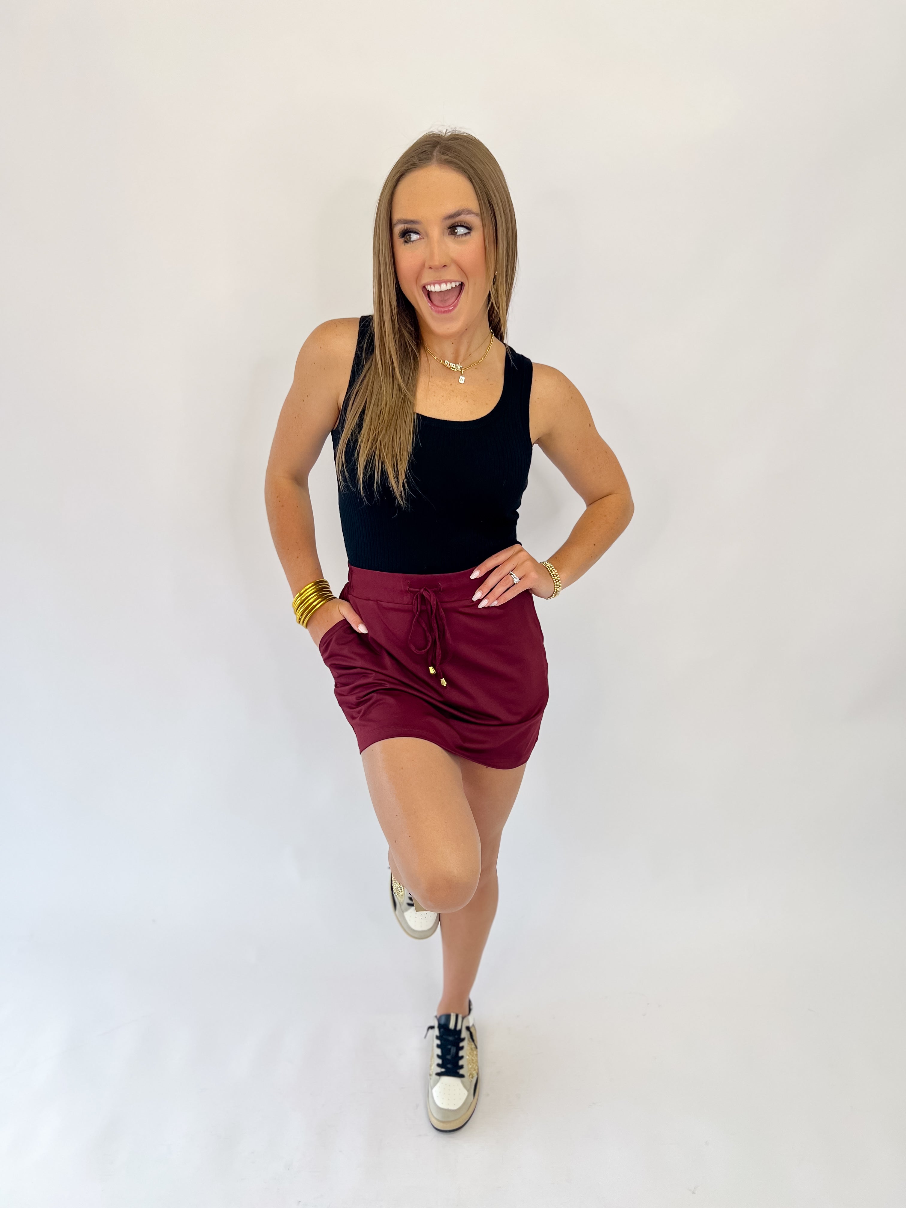 Jess Lea Skort- Maroon