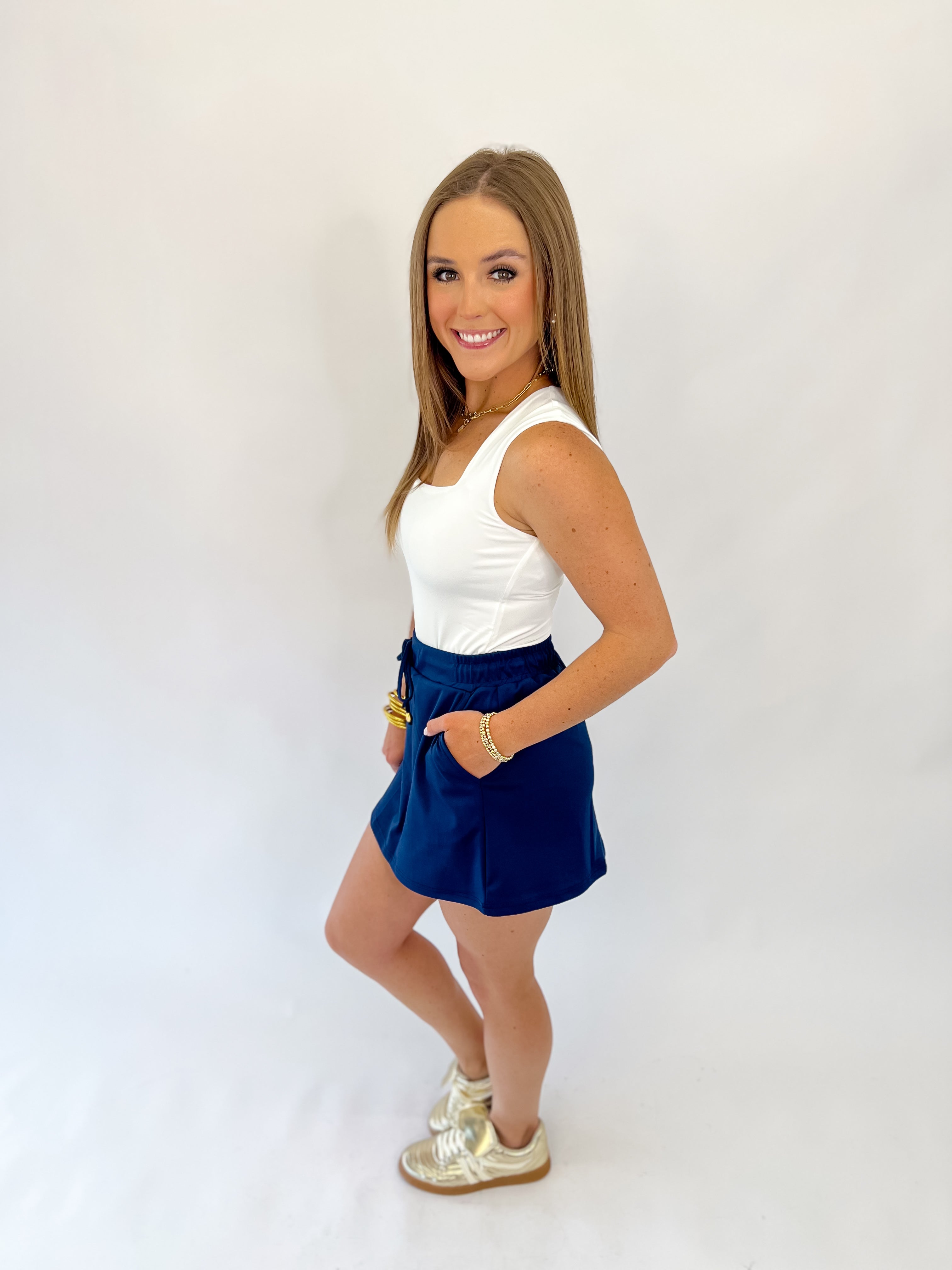 Jess Lea Navy Skort