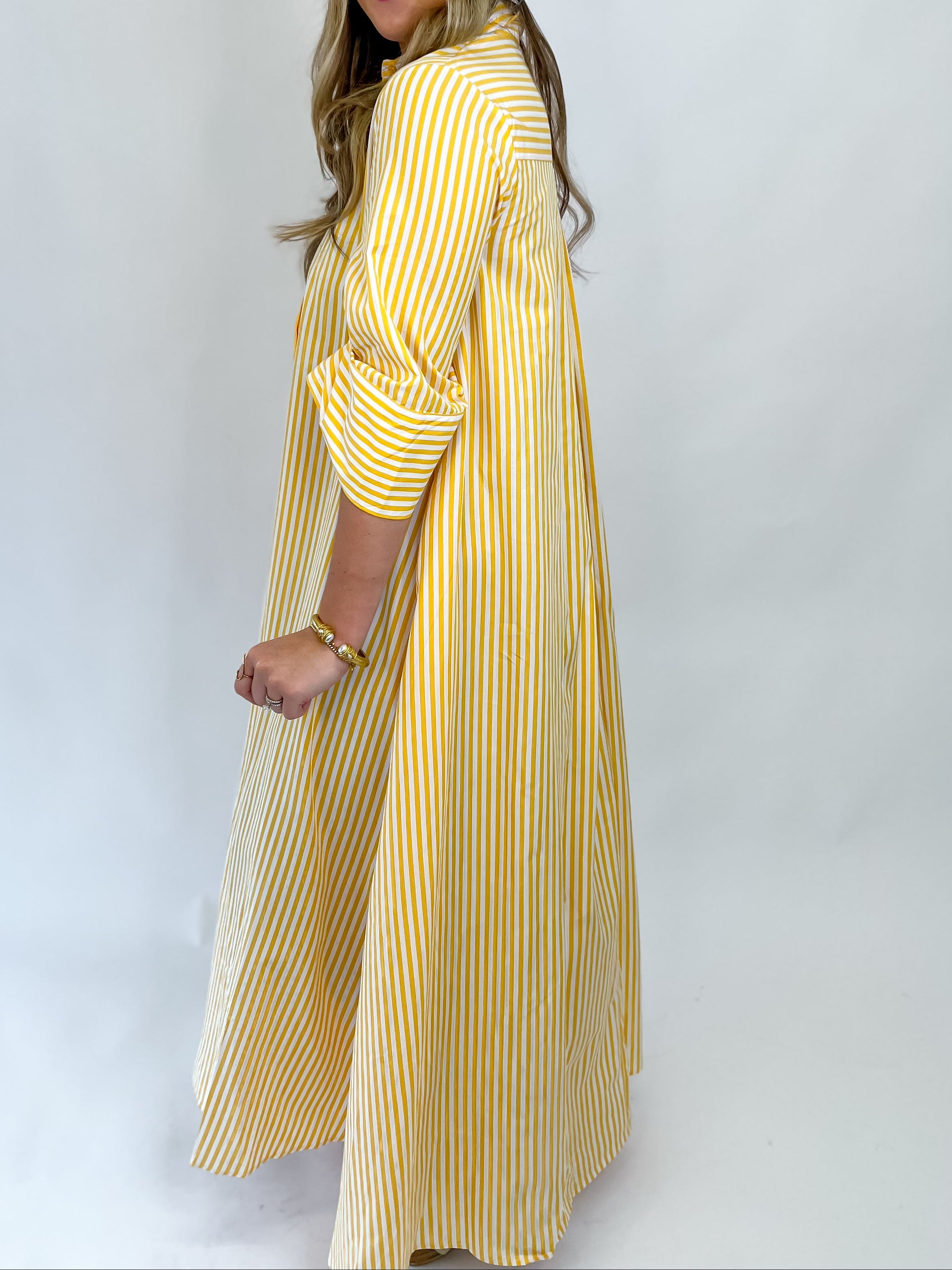 Brunch In Capri Maxi Dress - Yellow