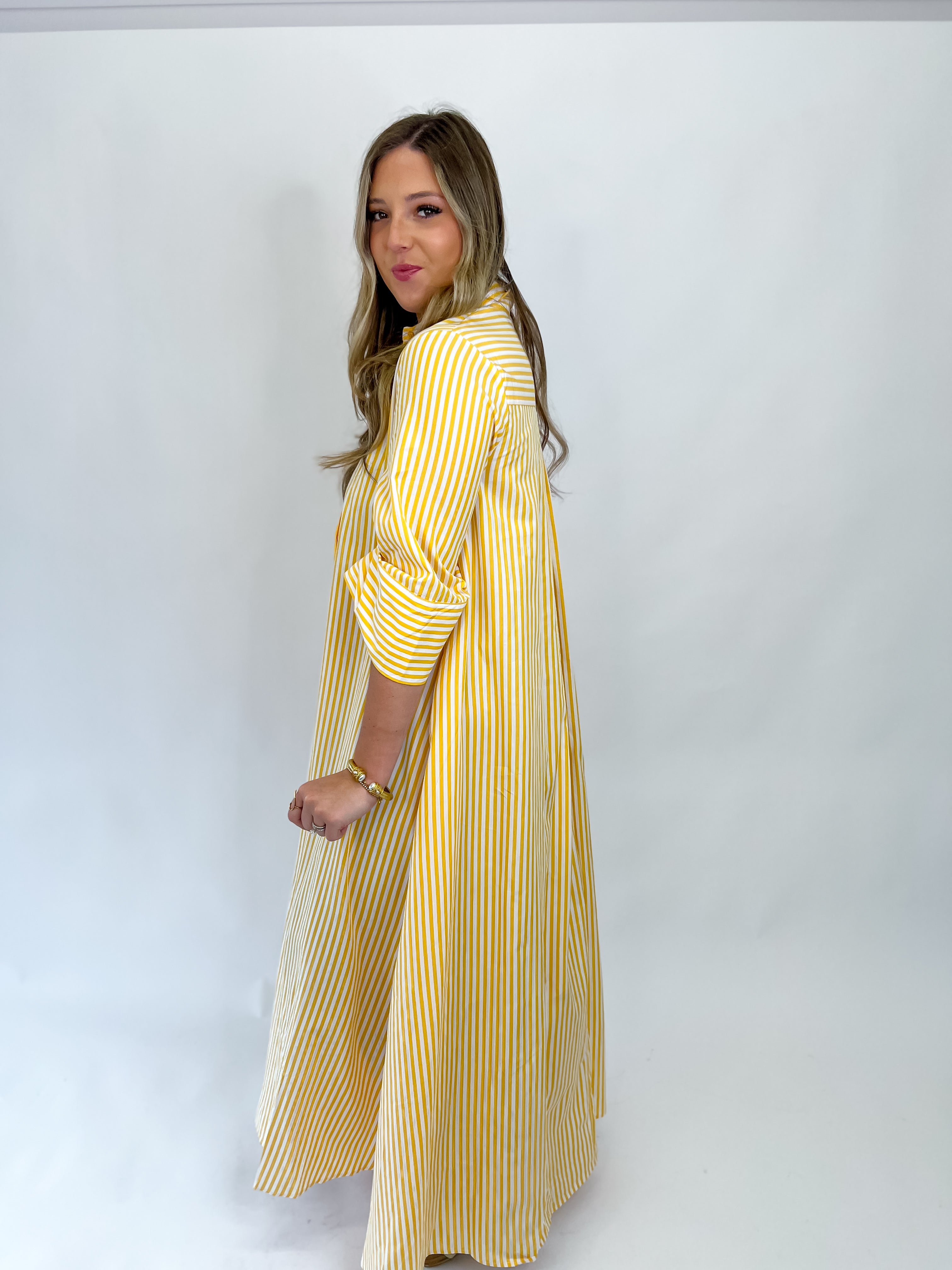 Brunch In Capri Maxi Dress - Yellow