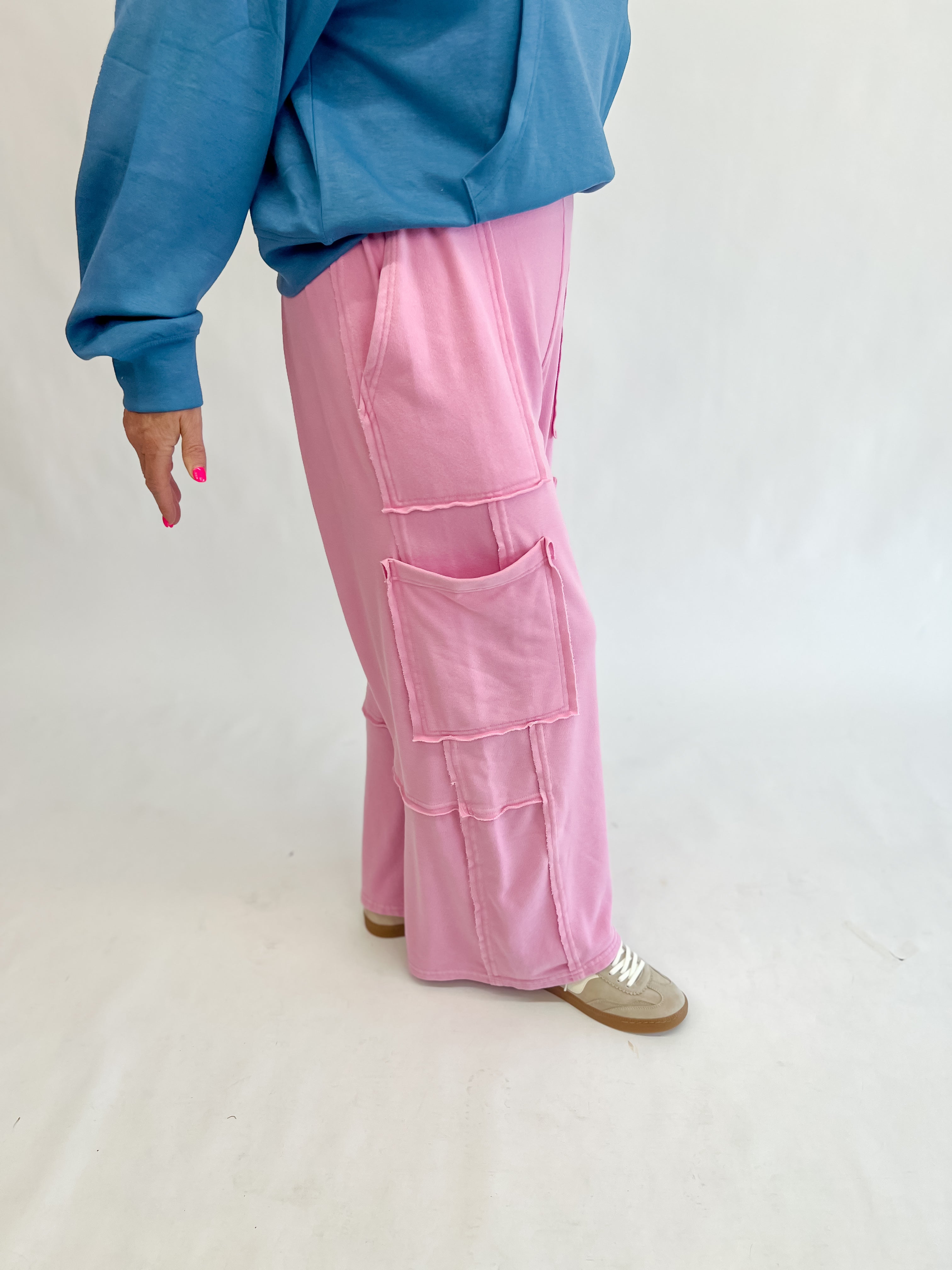 Versatile Utility Pants - Rose Pink