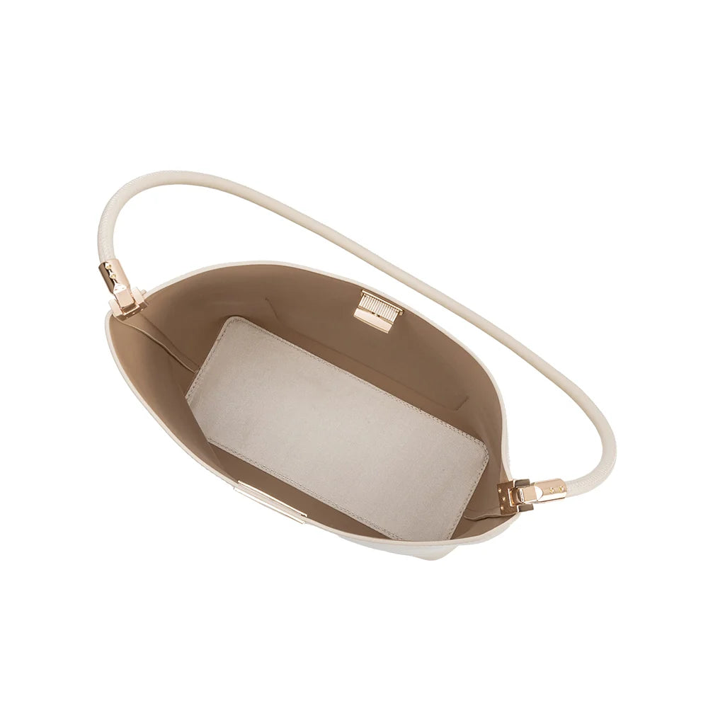 Billie Vegan Leather Tote Bag-Bone
