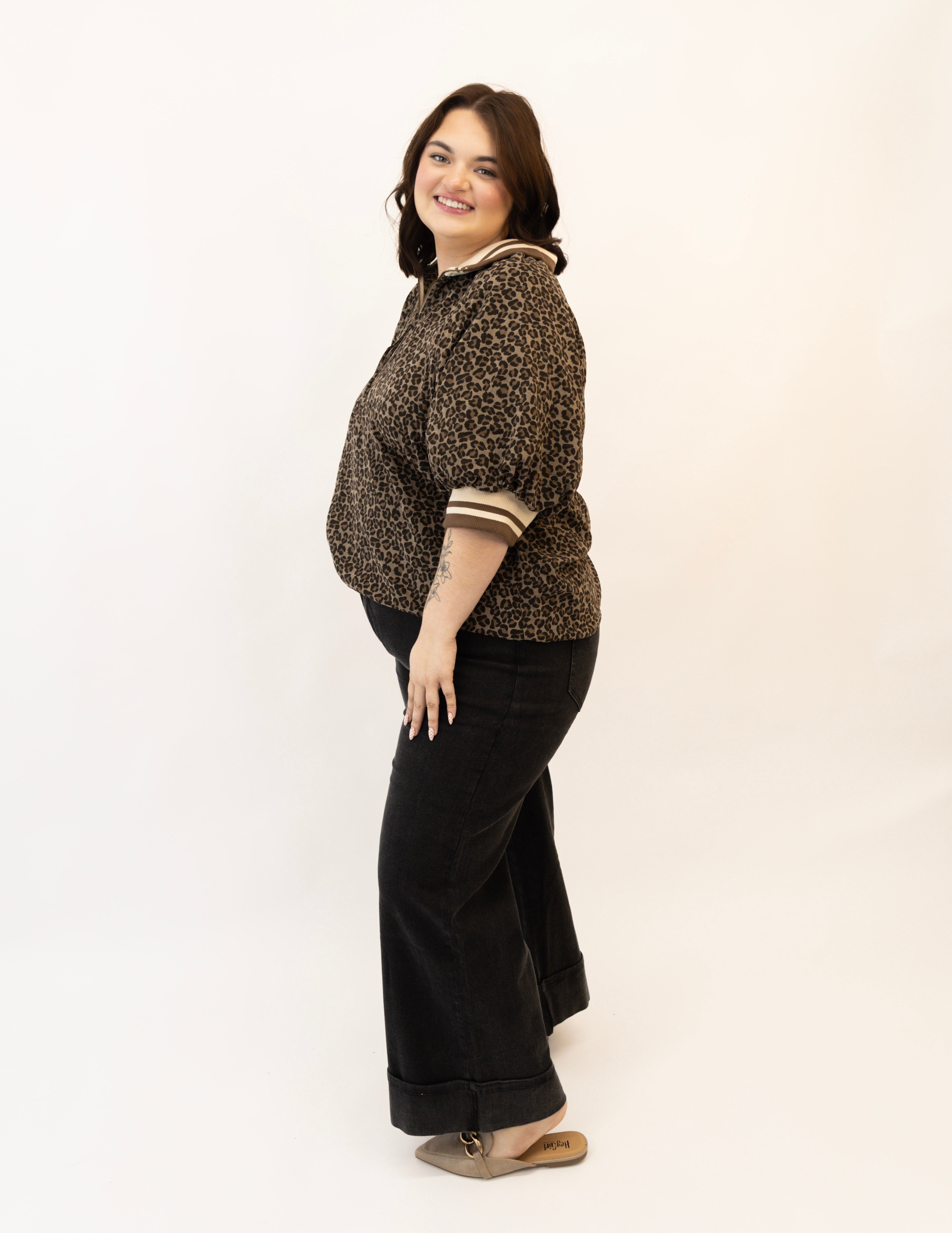 Plus Fall Thicket Leopard Top