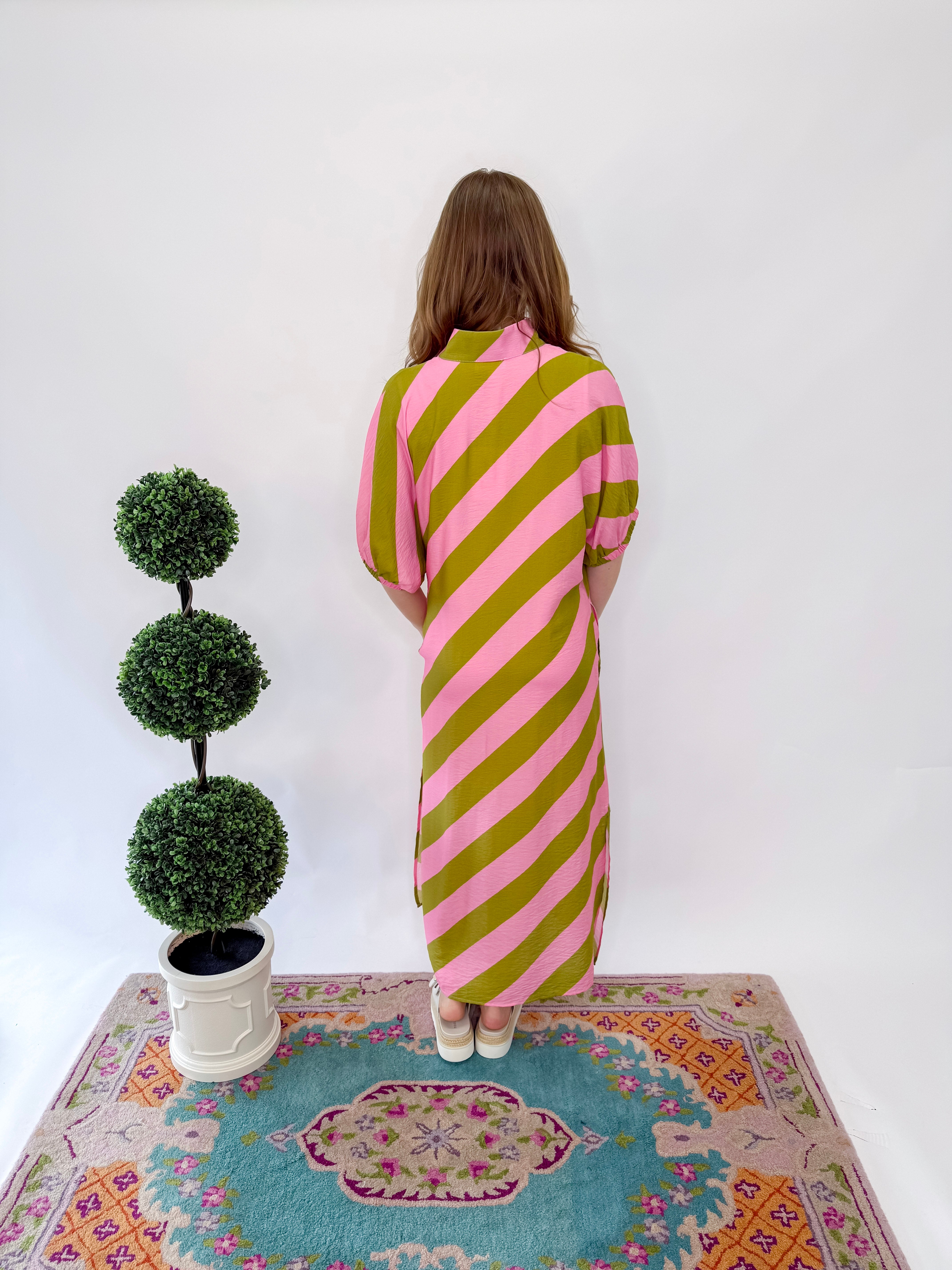 Capri Midi Dress - Kiwi Pink