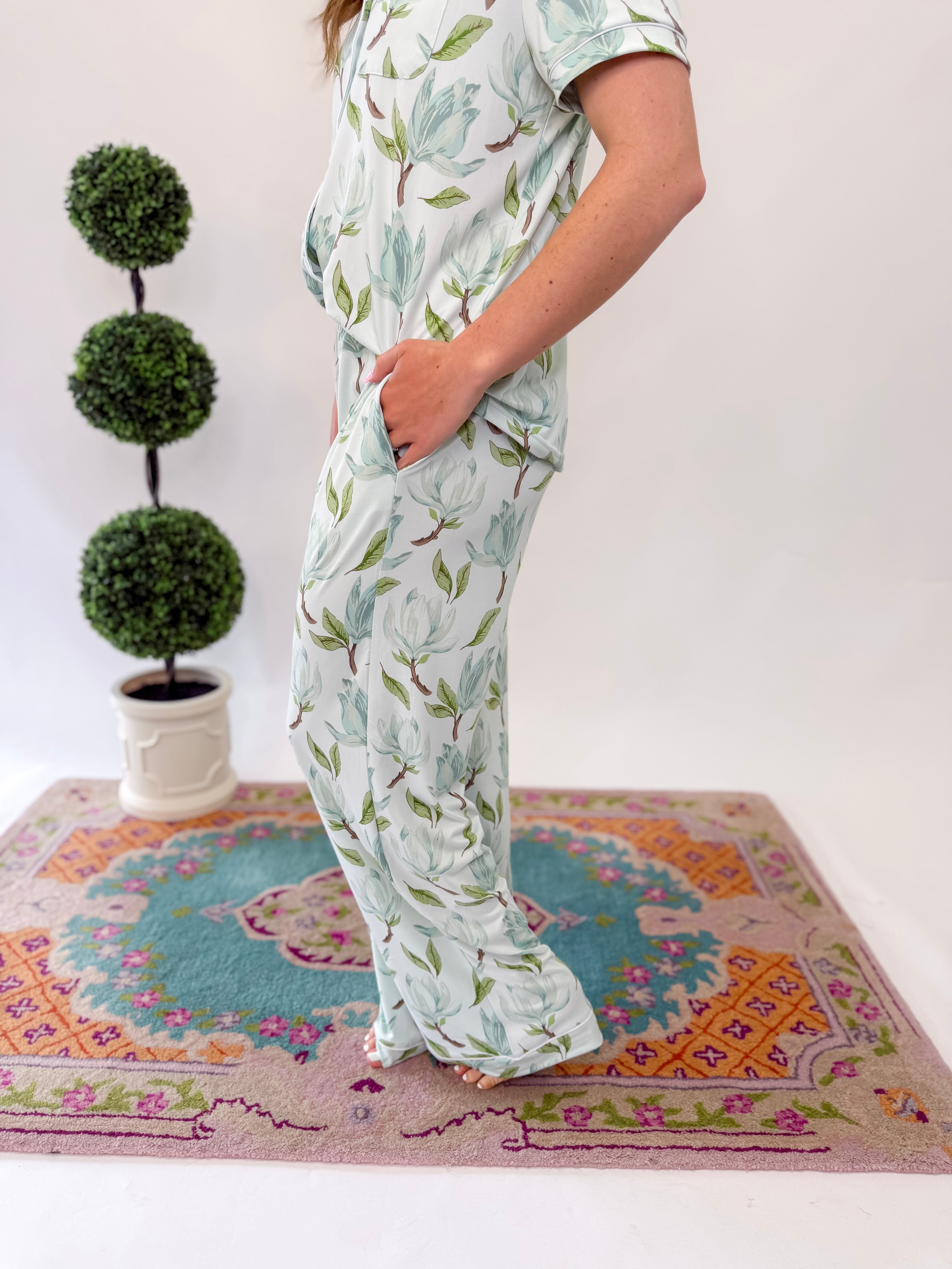 Audrey Sleep Pants - Aqua