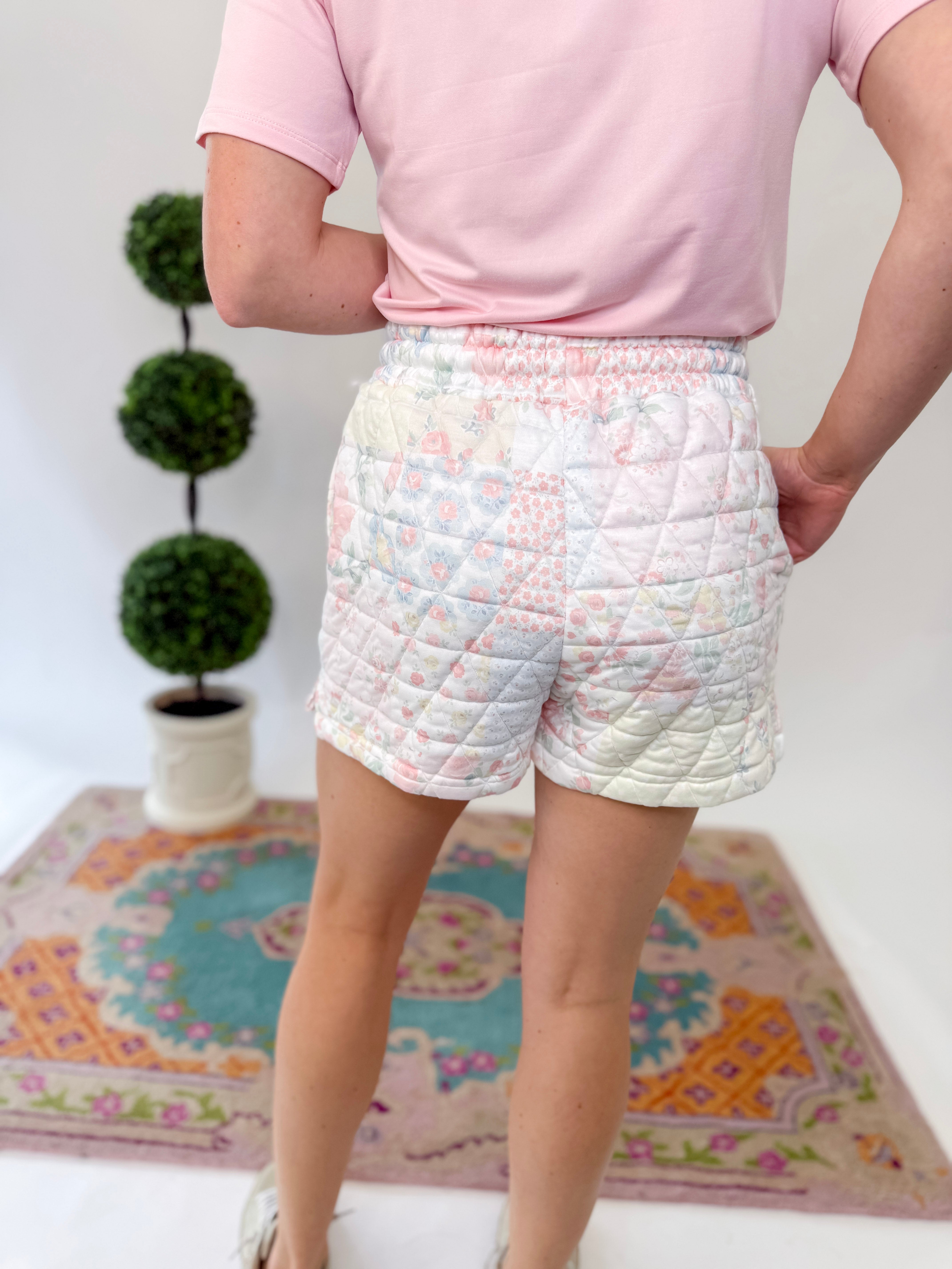 Spring Fling Textured Shorts