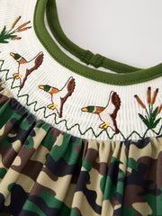 Camouflage Duck Girls Dress