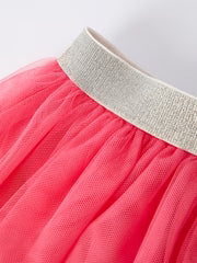 Christmas Candy Cane & Bow Tutu Girls Skirt