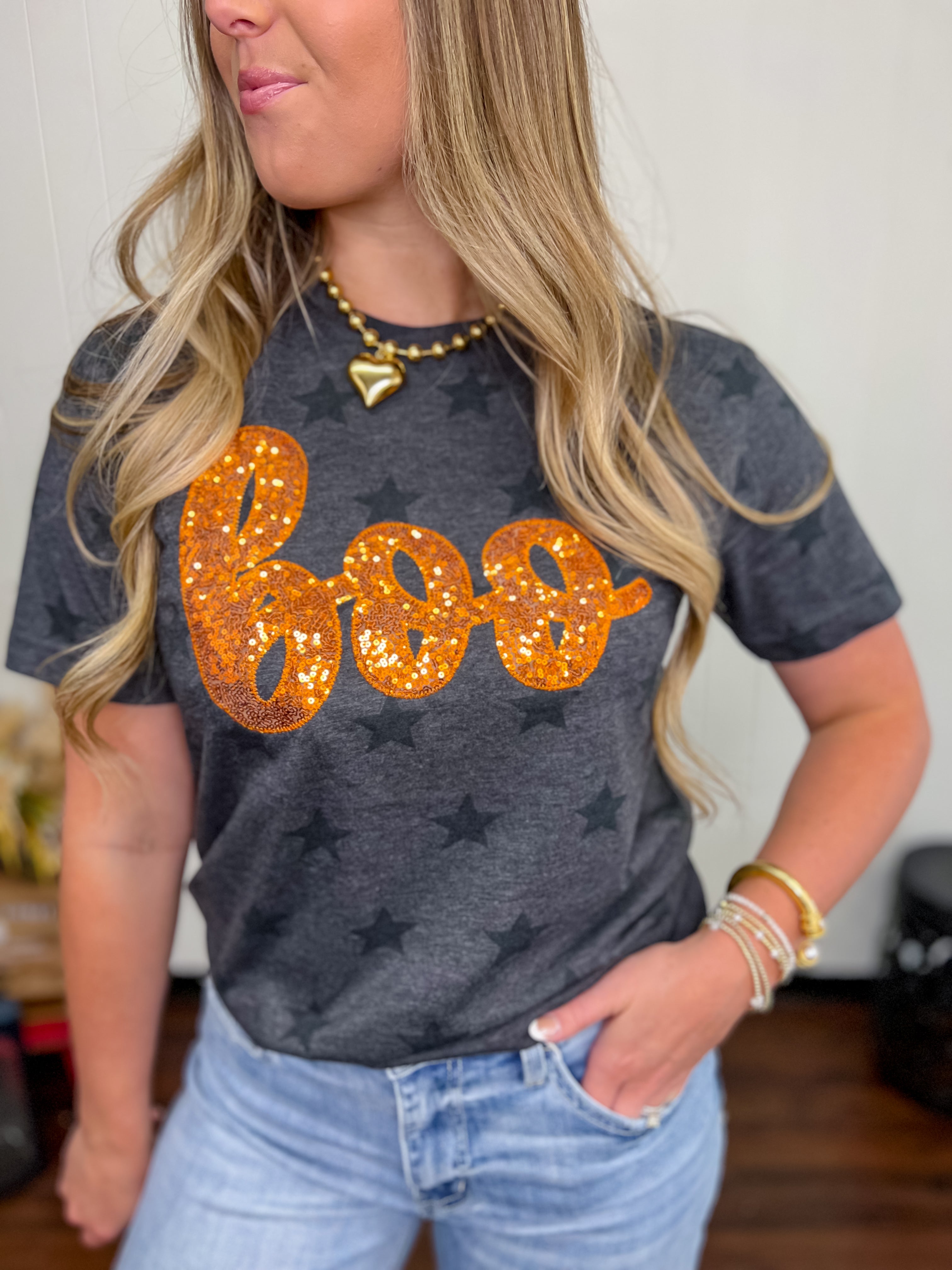 Halloween Boo Star Tee