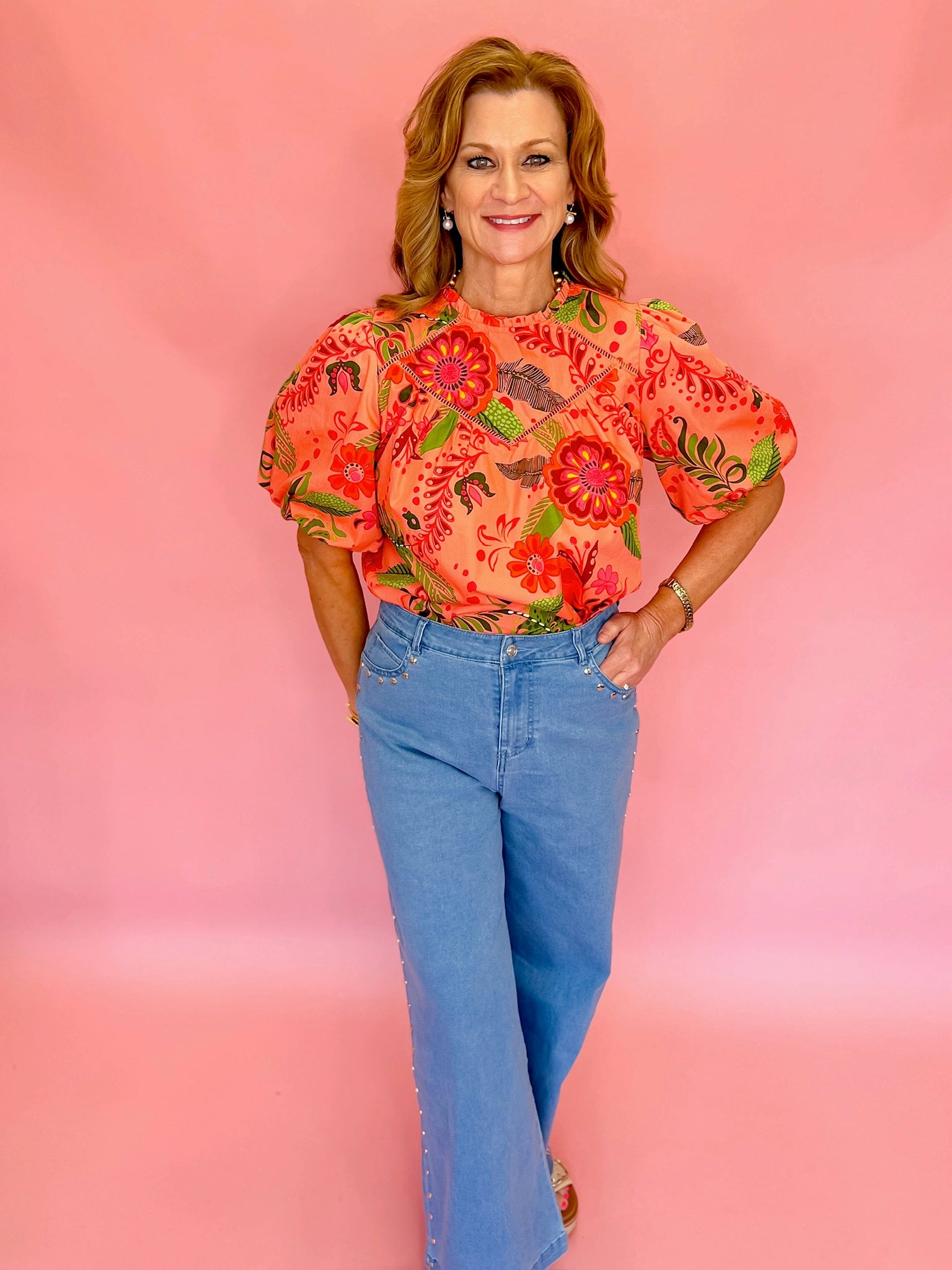 Oh My Studs ! Ankle Legnth Pant