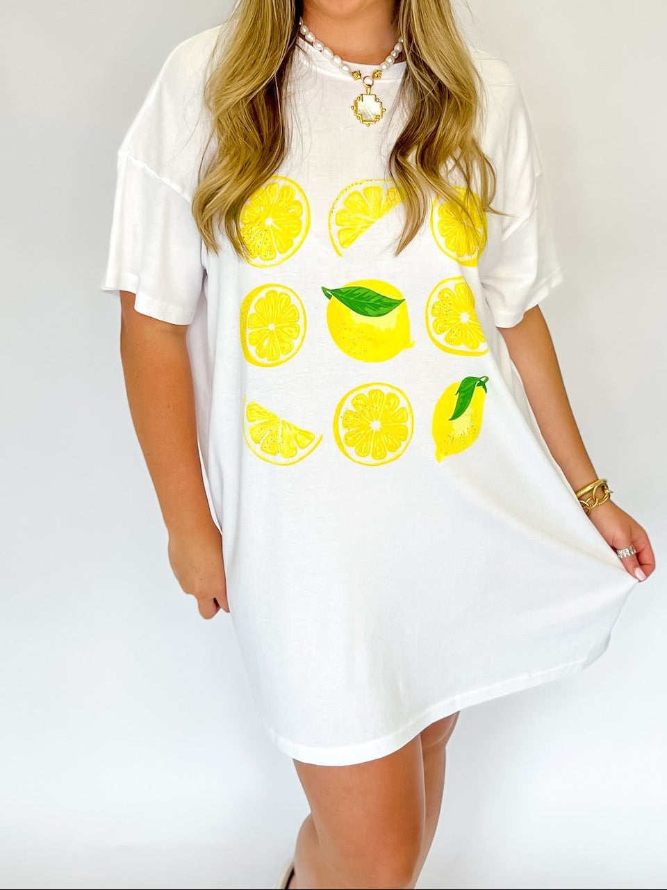 Lemon Wedge Short Tee Dress