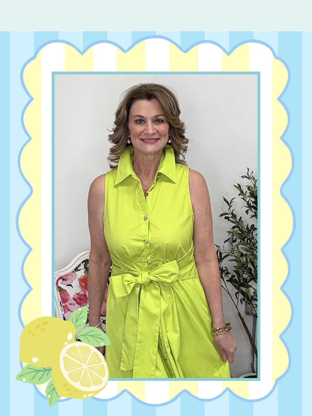 Crisp Meadows Sleeveless Dress