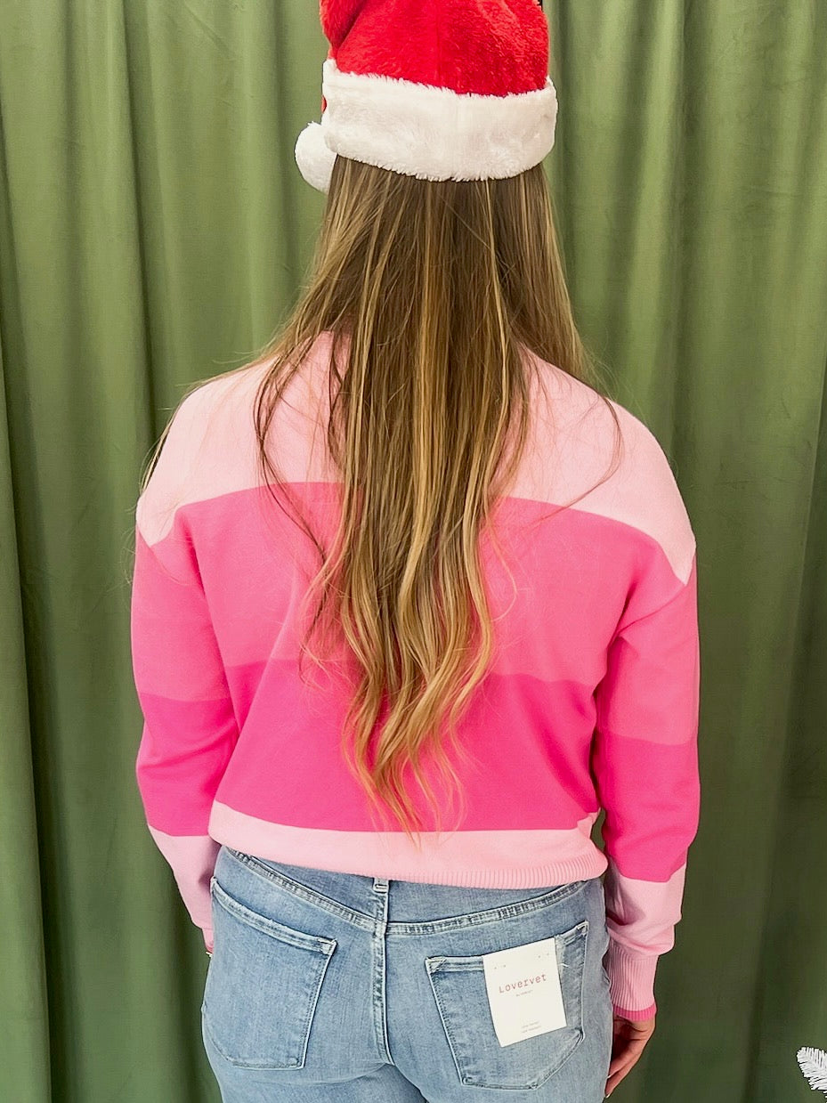 Holly Jolly Pink Frost Sweater