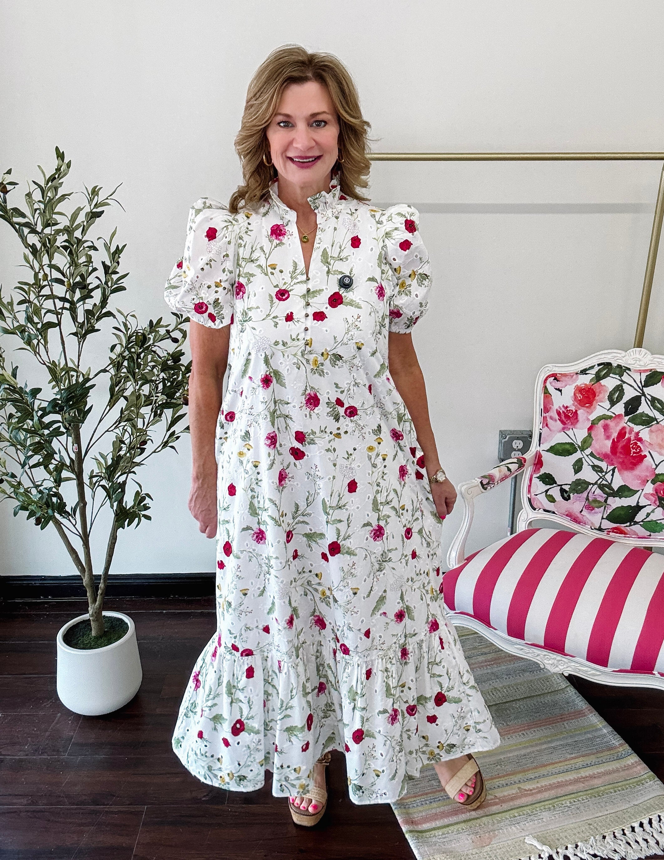 Summer Garden Eyelet Dress