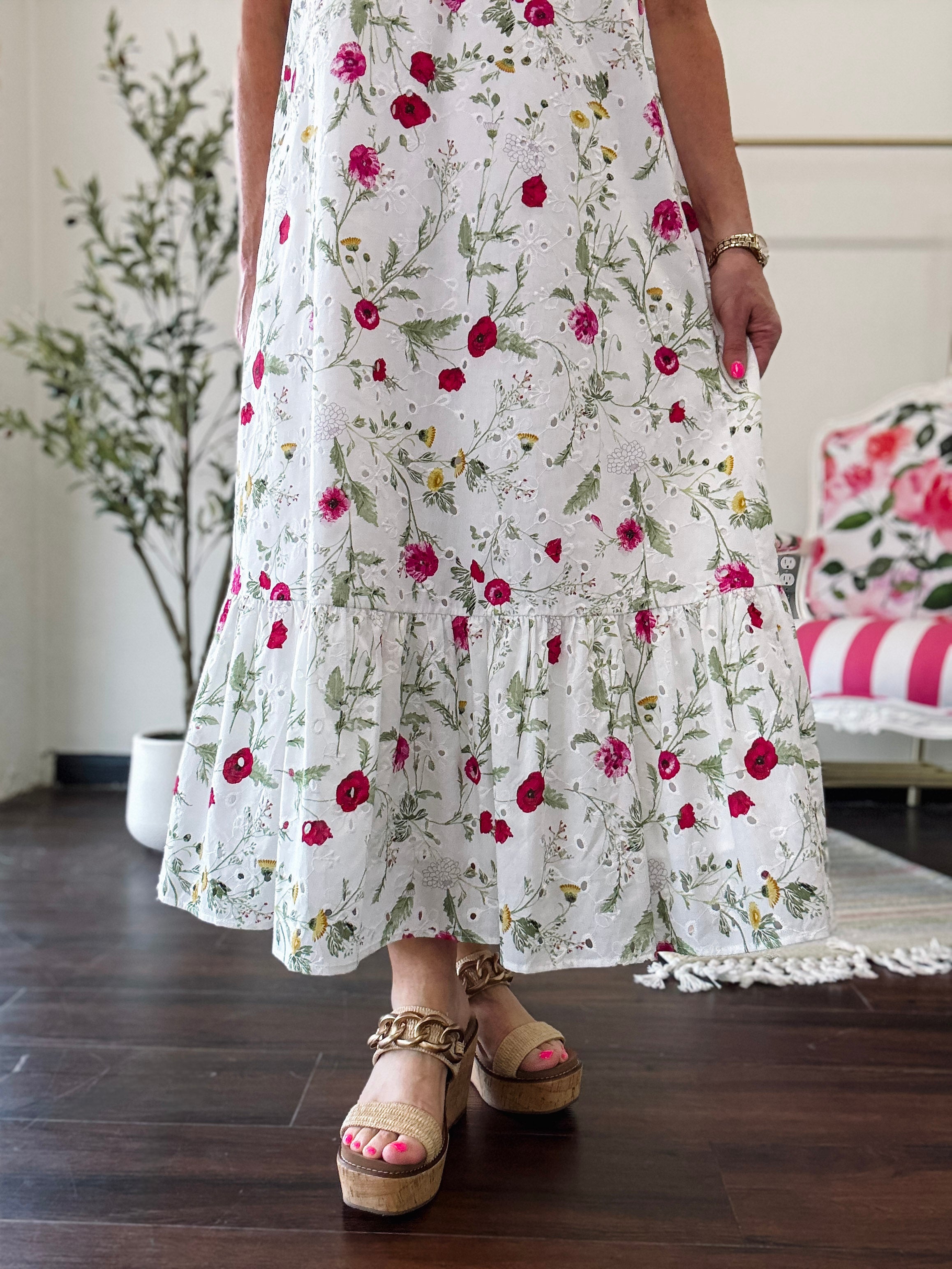 Summer Garden Eyelet Dress