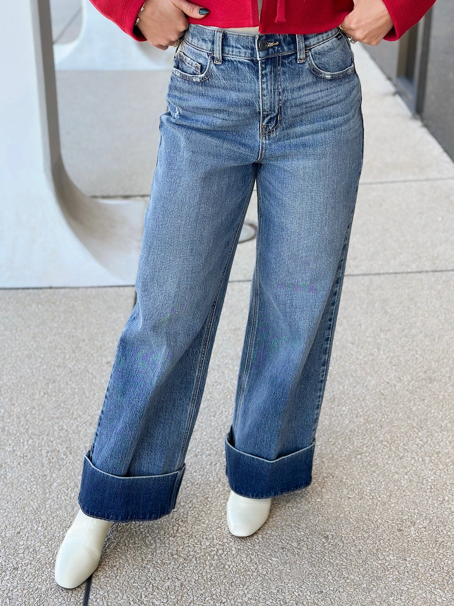 Meagan Cuffed Hem Jeans