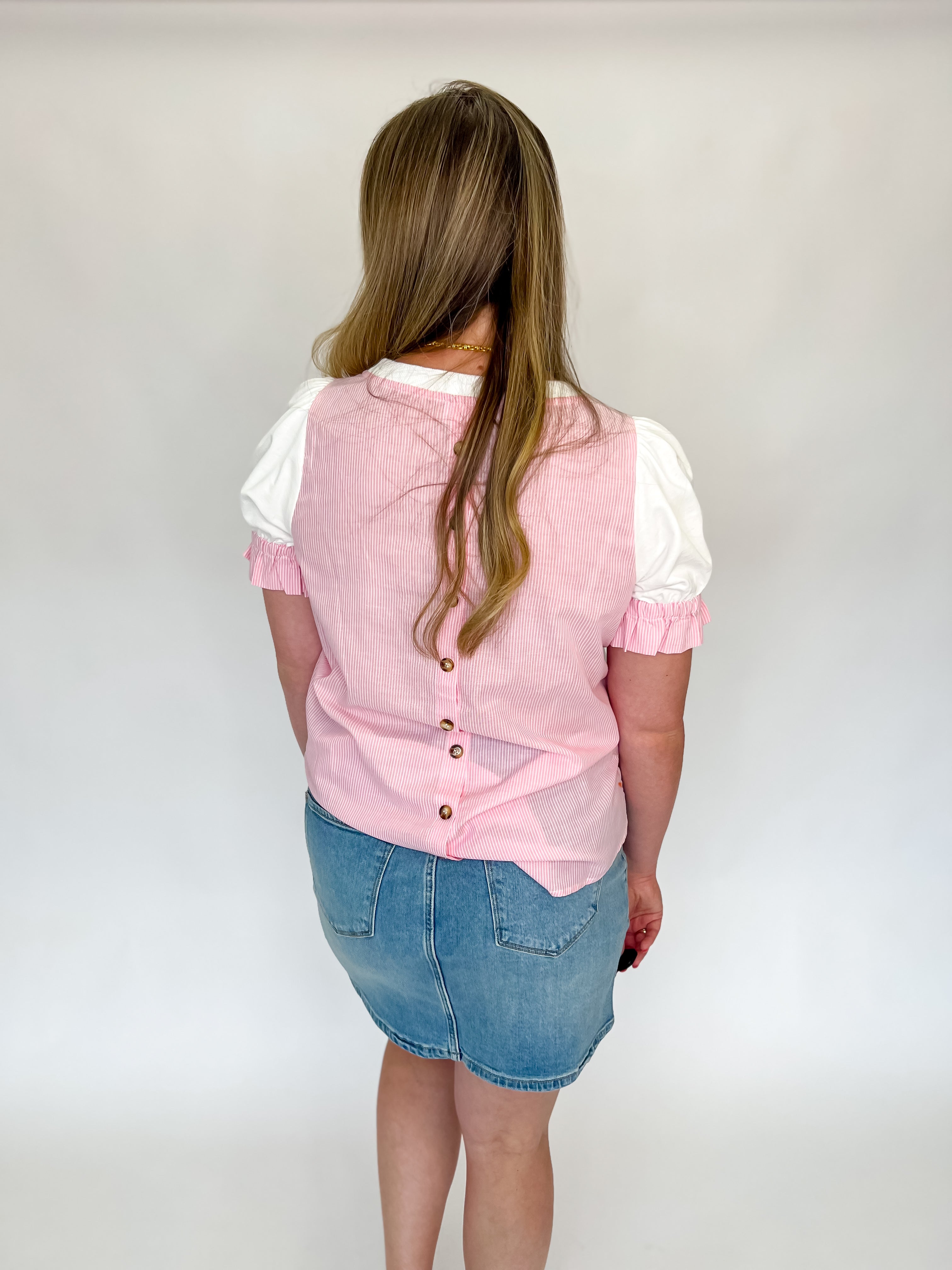 Picking Flowers Pink Top