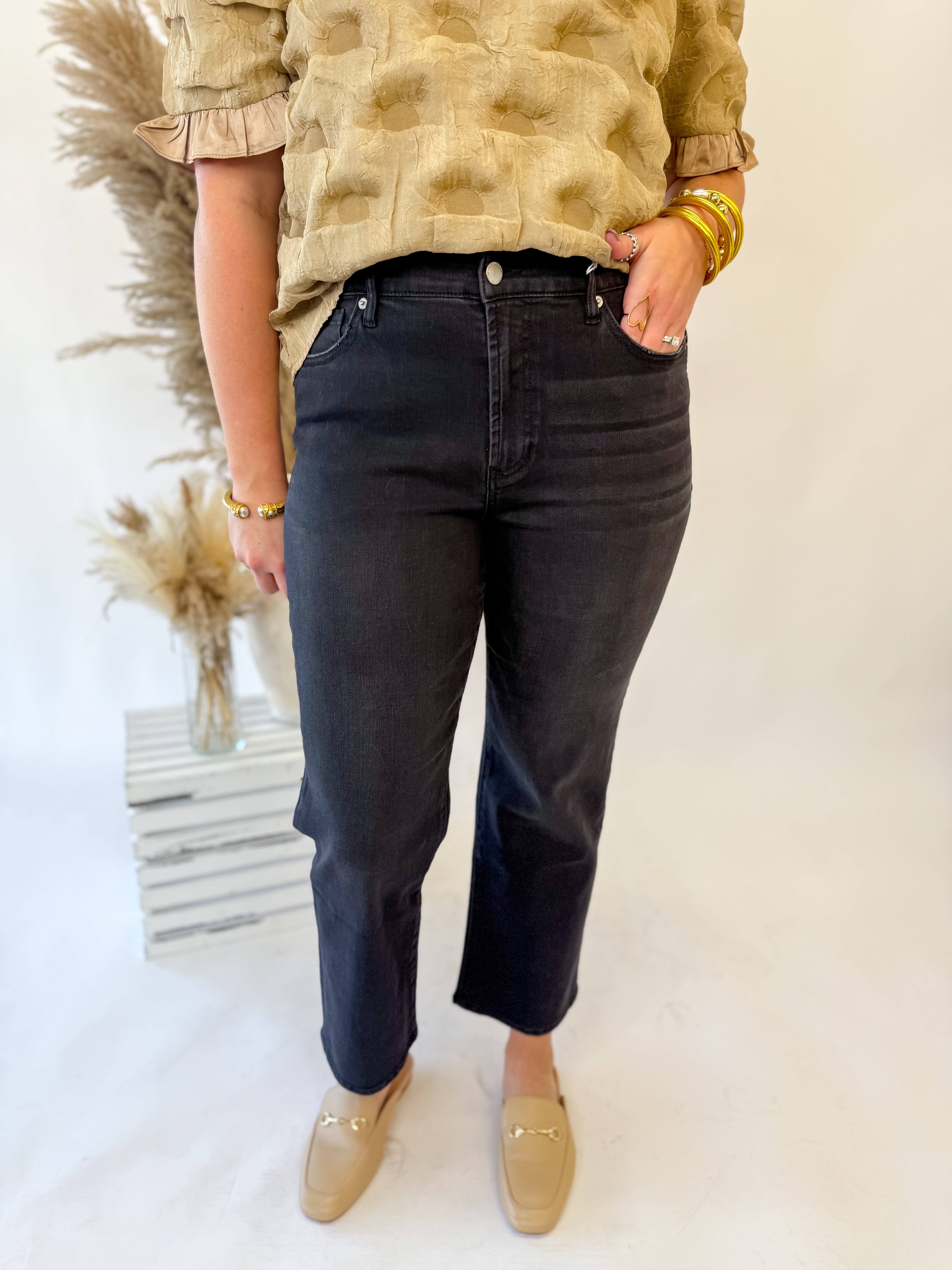 [Dear John] Anika Straight Leg Jean- Jet Set